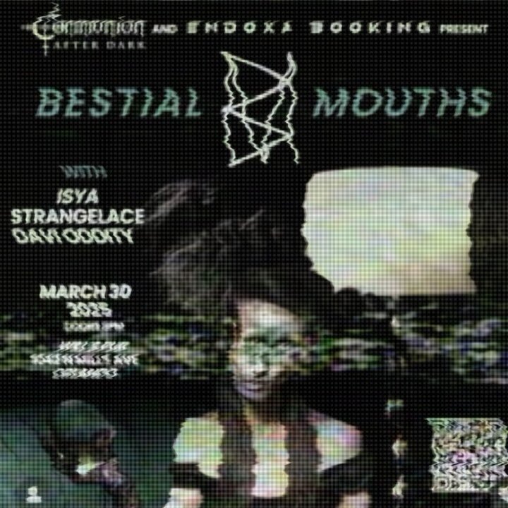 THIS SUNDAY 3/30 at @willspub - A stacked lineup, a night of immersive performances. If you&rsquo;re planning to come, grab an advance ticket now&mdash;link in my bio.
@bestialmouths 
@isya.exe 
@strangelacemusic 
@davioddity