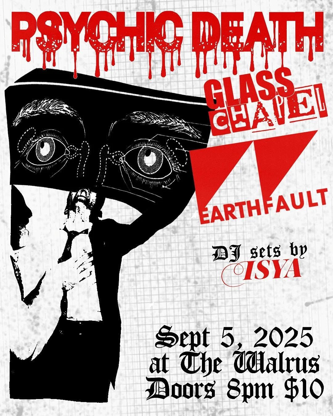 DJing between this INSANELY hot lineup of @psychic.death.atl @glasschapel_fl @earthfaultsynthmusic tonight at @thewalrusjax. AND it&rsquo;s @jakejustchillin&rsquo;s birthday bash. See you tonight 🦇