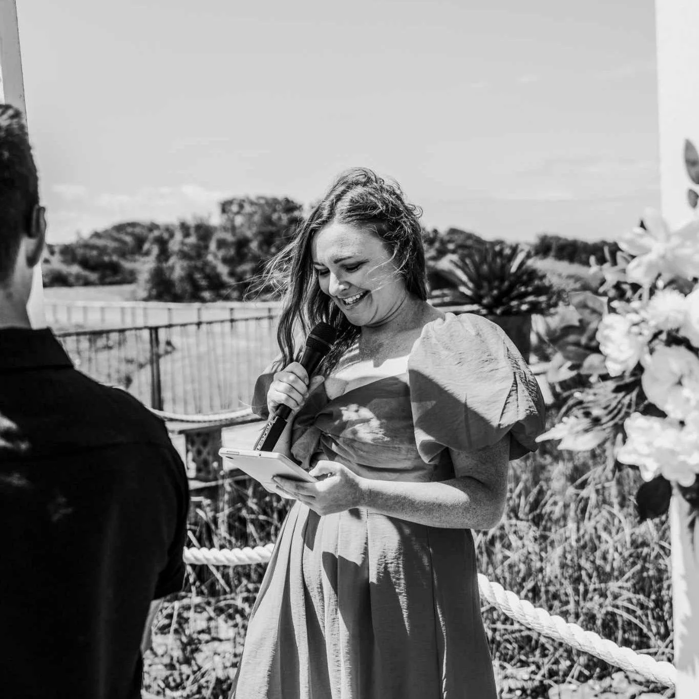 Review time - Thank you Mr &amp; Mrs Bax 💜

Lauren was the celebrant for my wedding and she was amazing, funny, bubbly, relaxed and so helpful with all the details. 
I honestly could not recommend her enough. 
⭐️⭐️⭐️⭐️⭐️