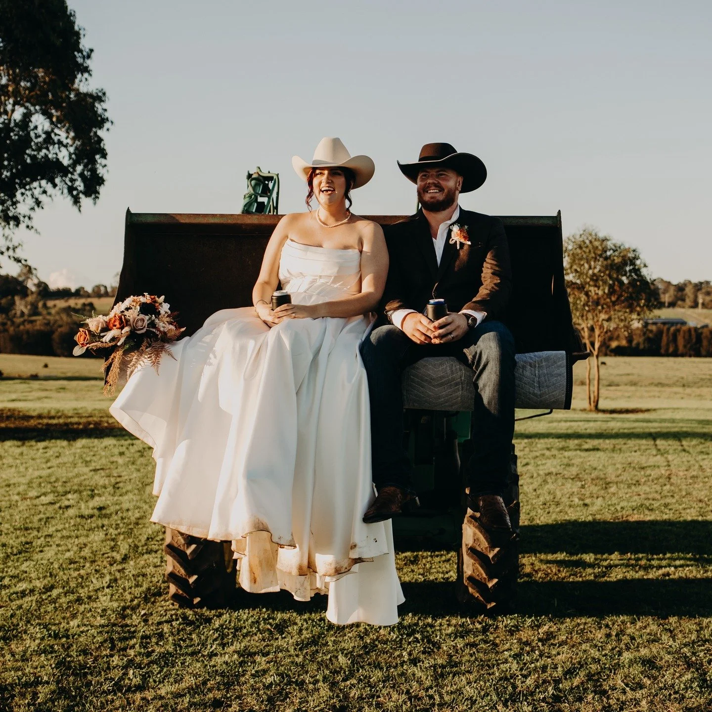 T &amp; J 17/5/25. Boots, Beers &amp; Tractors. 

What I loved most about T &amp; J is that their ceremony was uniquely them. There was a wedding tractor. There was branding hats during the ceremony. There was even a beer bearer, strutting the aisle,