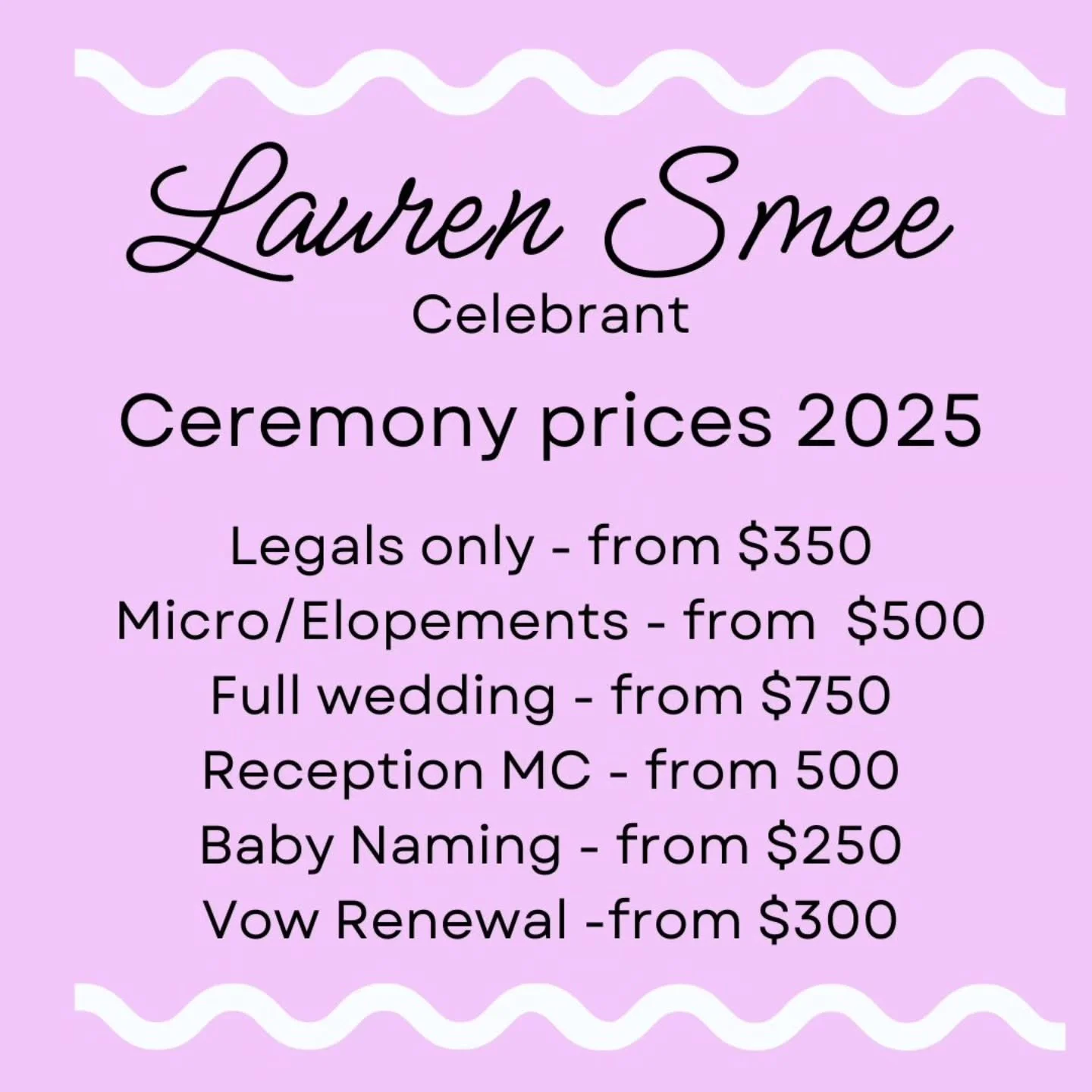 Send me a DM or check out my website for more details