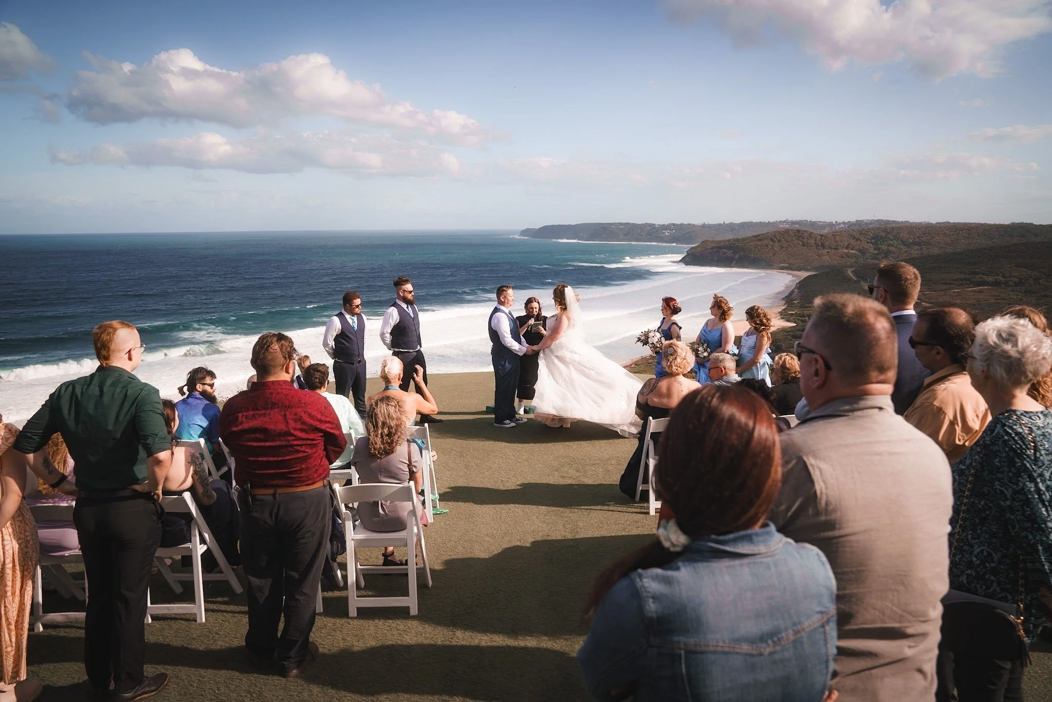 The wind would not allow the arbour to stay up, but who needs one when the back drop is this good 

📸@rob.cumberland 
📍 Hickson St Lookout