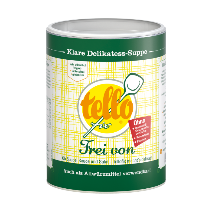 tellofix Klare Delikatess-Suppe Frei von 650g
