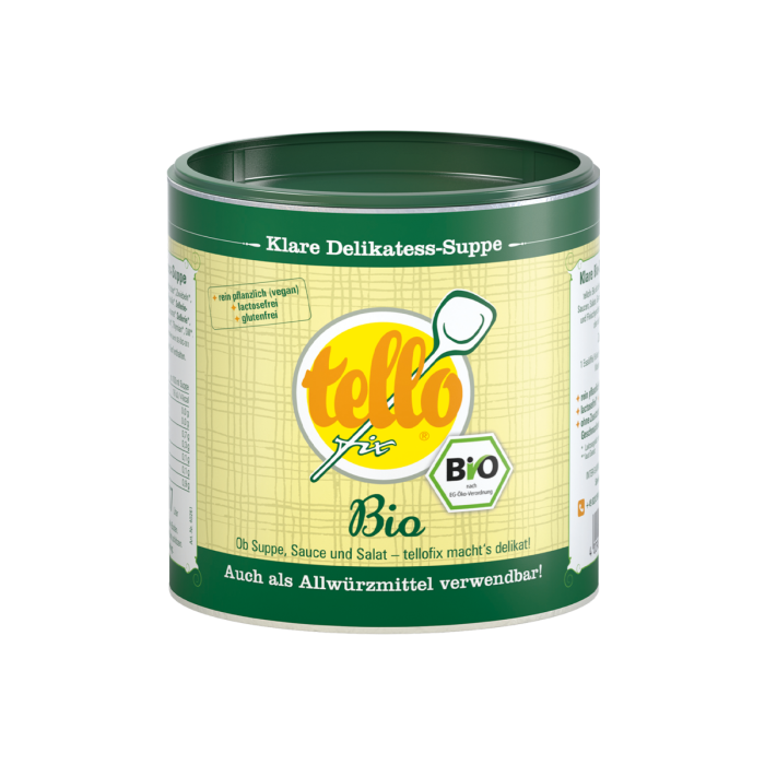 tellofix Klare Delikatess-Suppe Bio 340g 17 ltr.
