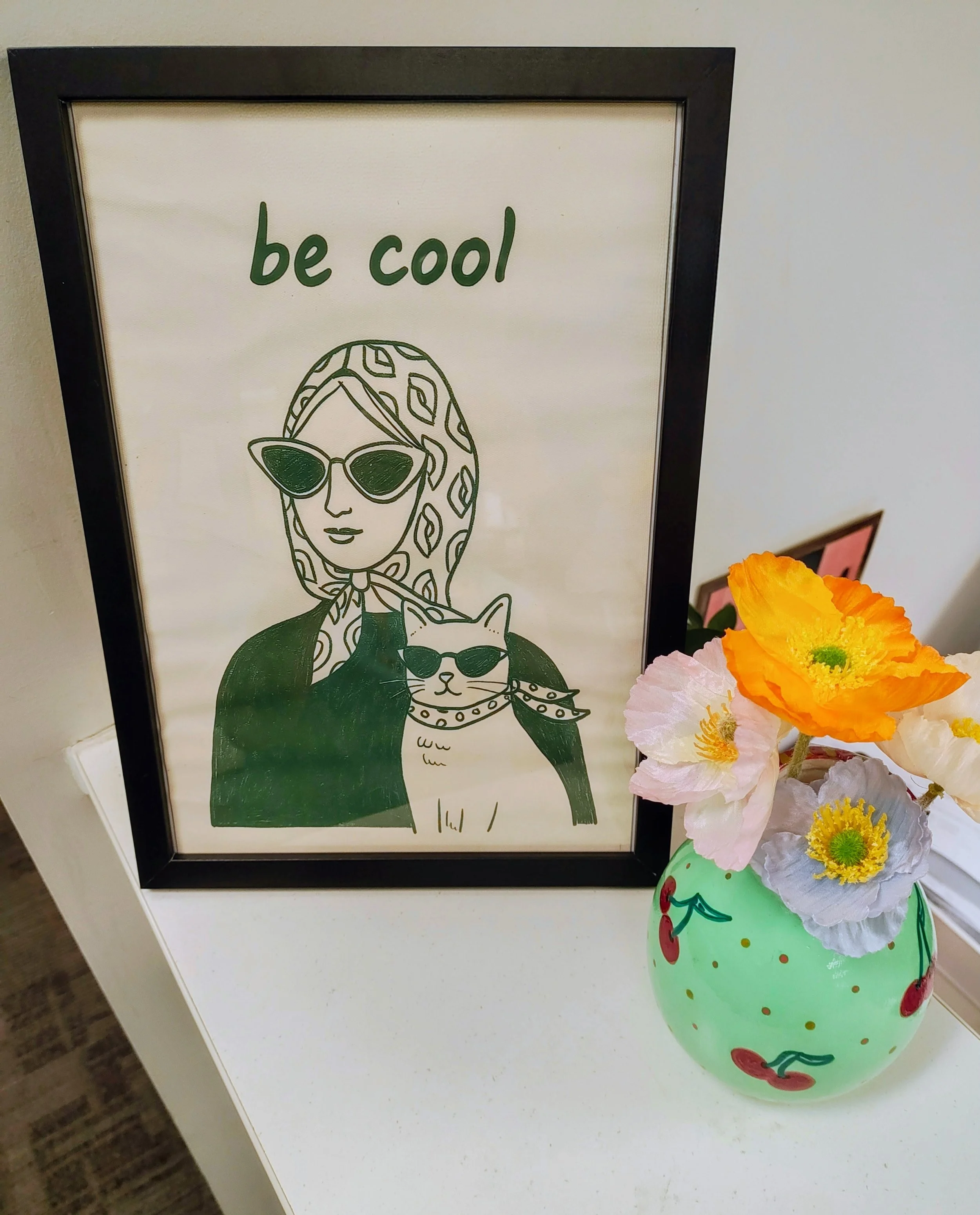 Be Cool Framed Print