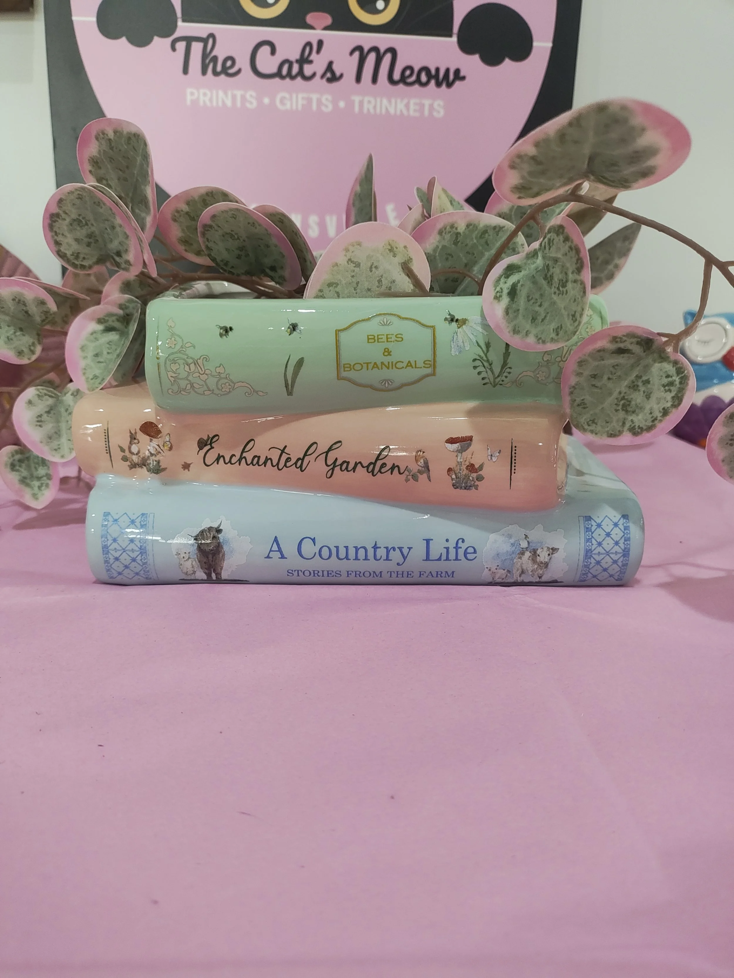 Book Stack Planter