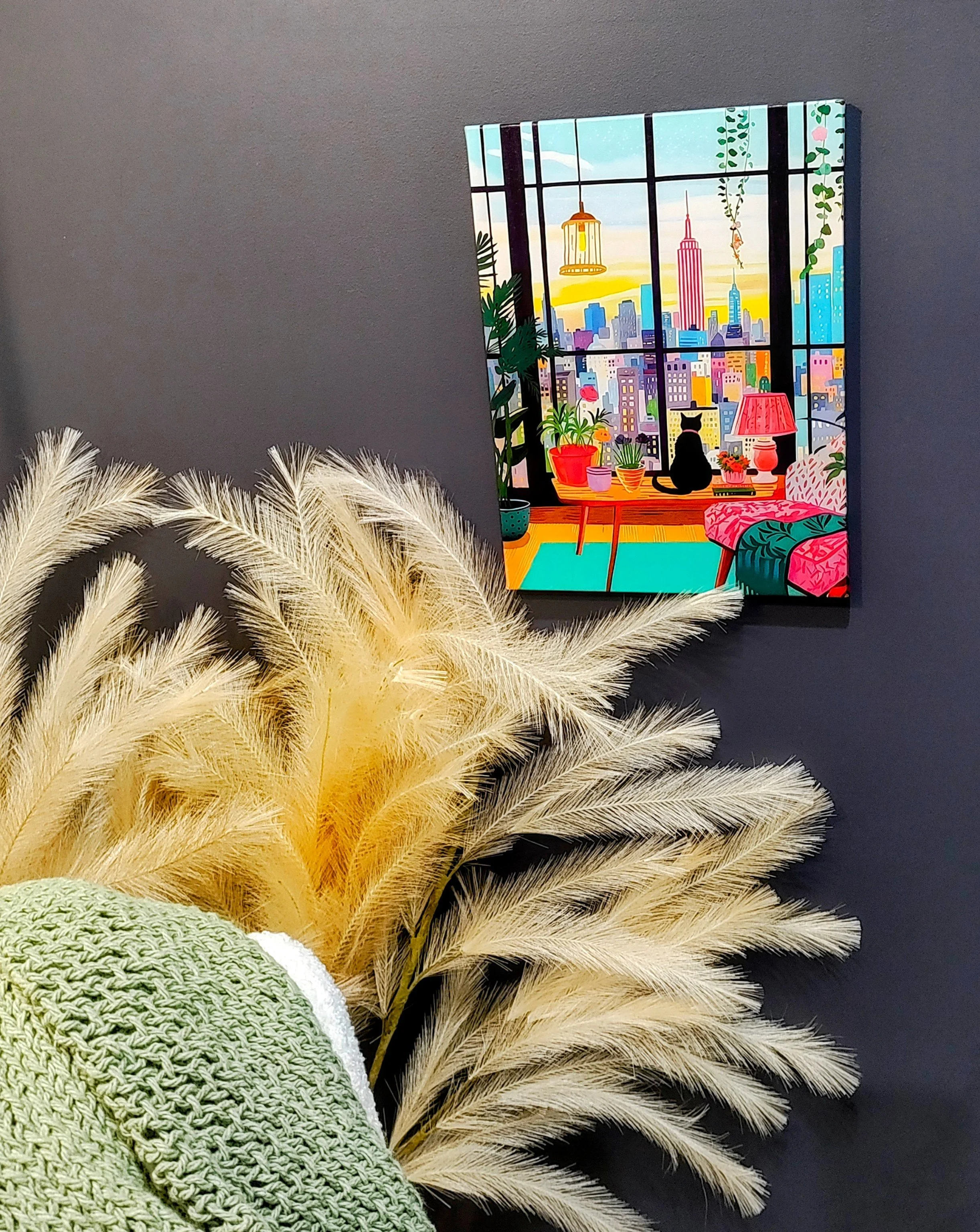 NY Window Kitty Cat Print