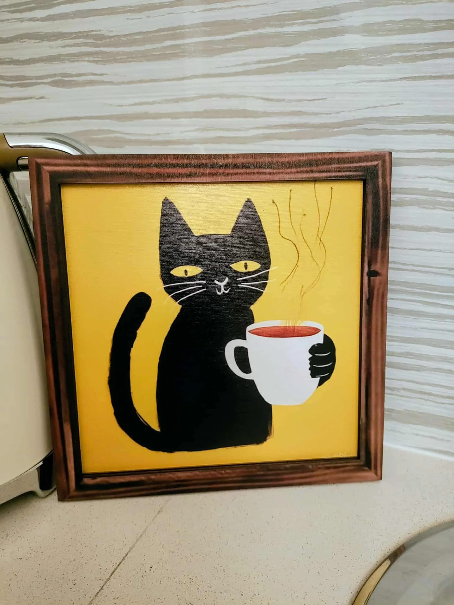 Kitty (Cedric) needs coffee print