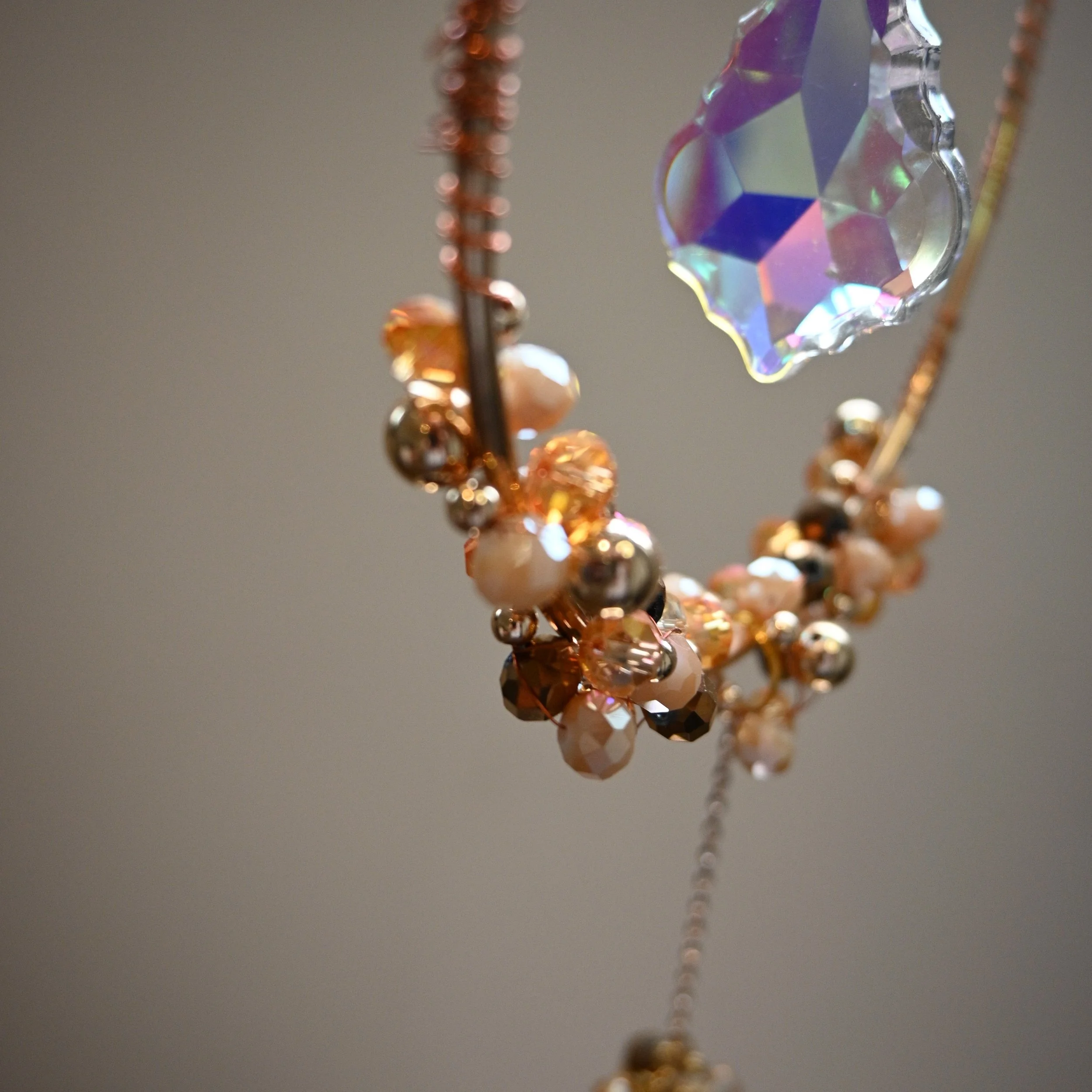 Crystal Radiance Beaded Suncatcher
