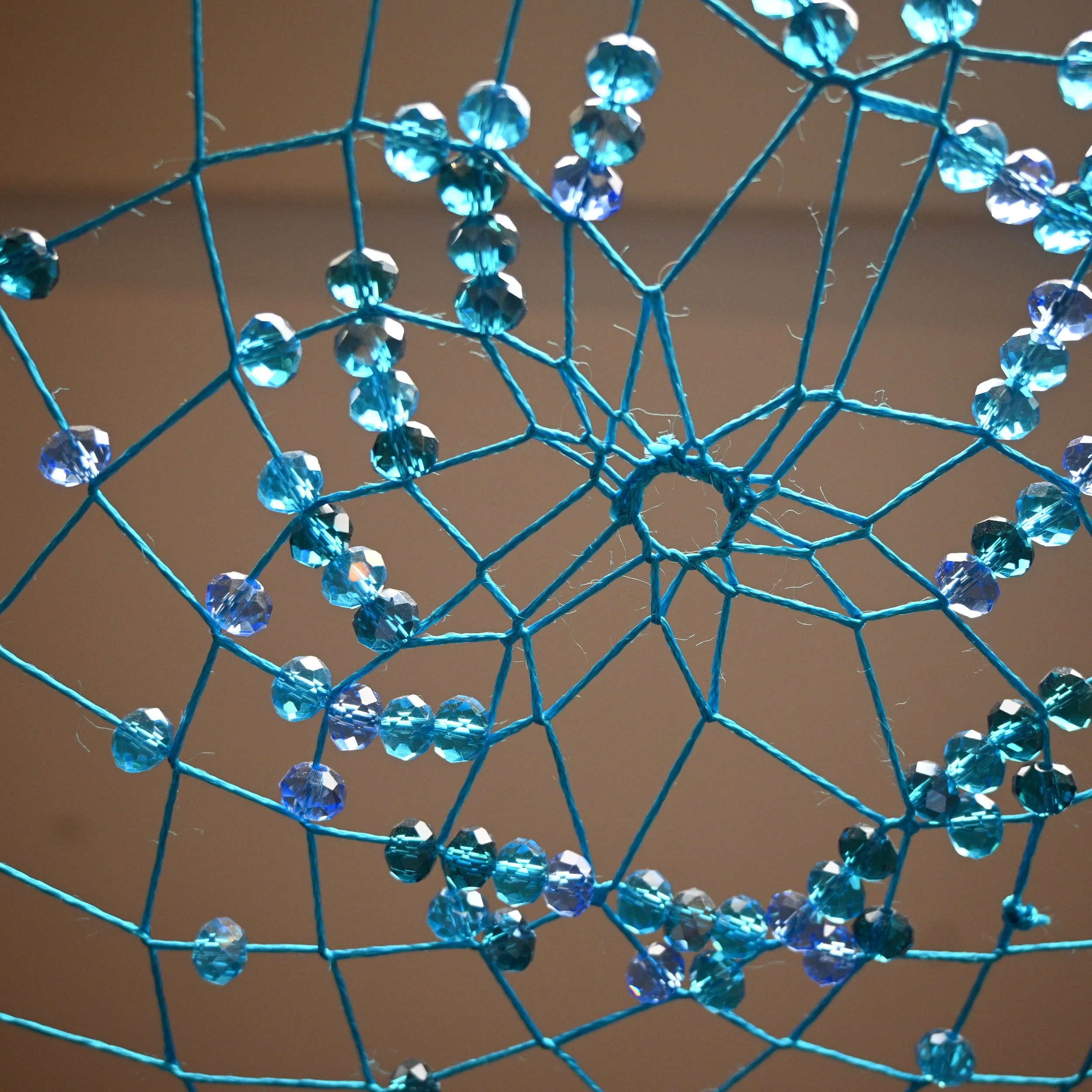 Hand made Crochet Beaded Dream Catcher