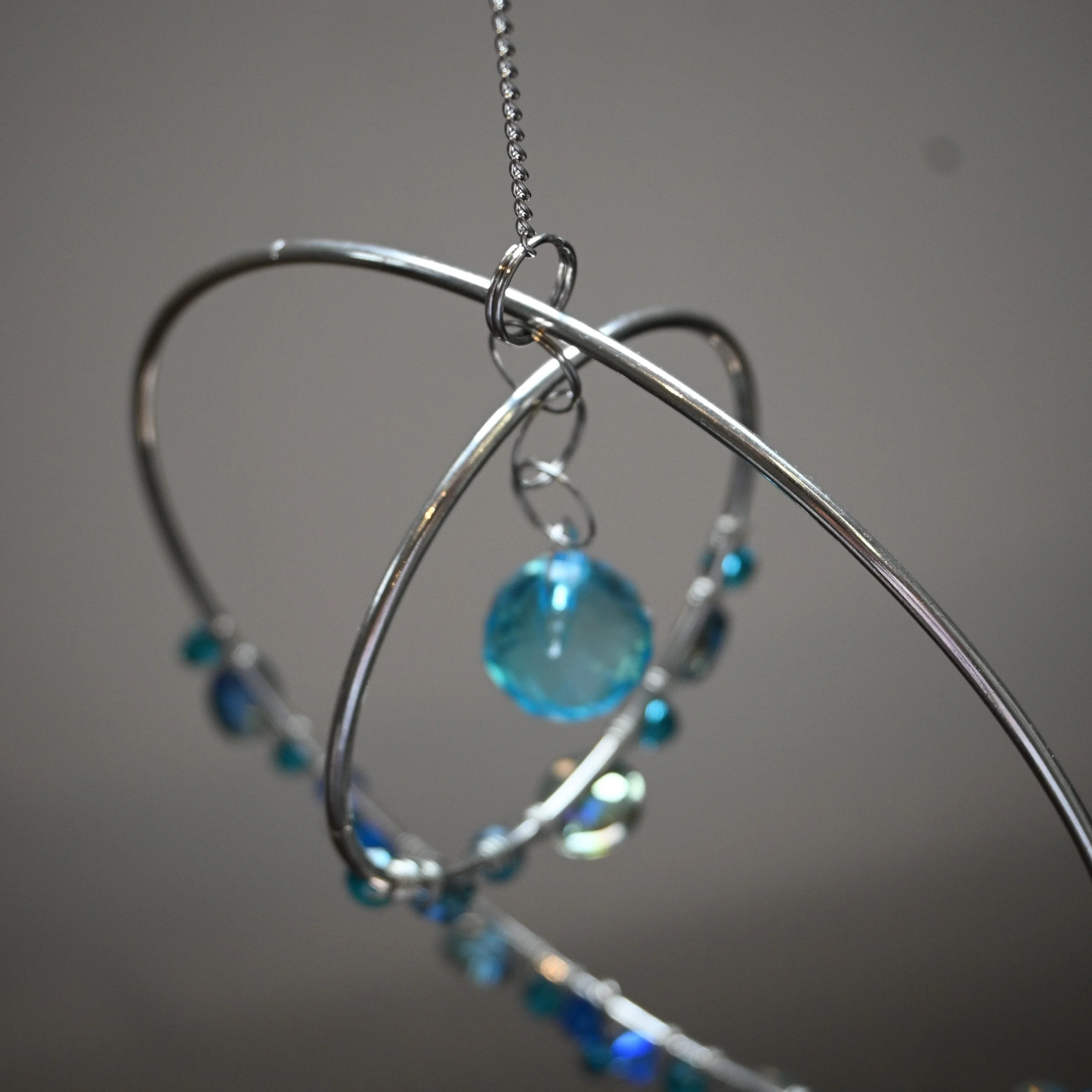 Blue Elegance Suncatcher Mobile