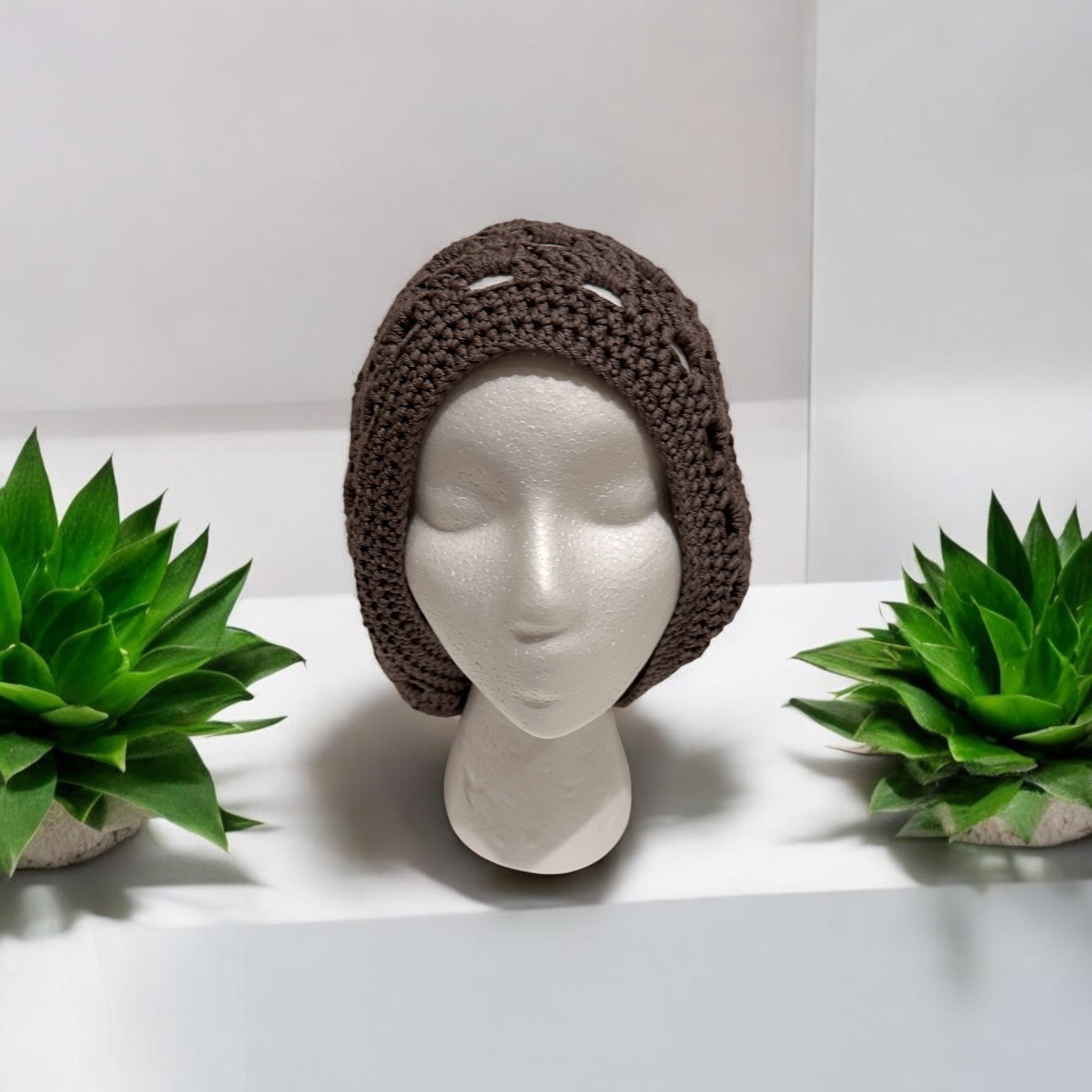 Crochet slouch beanie