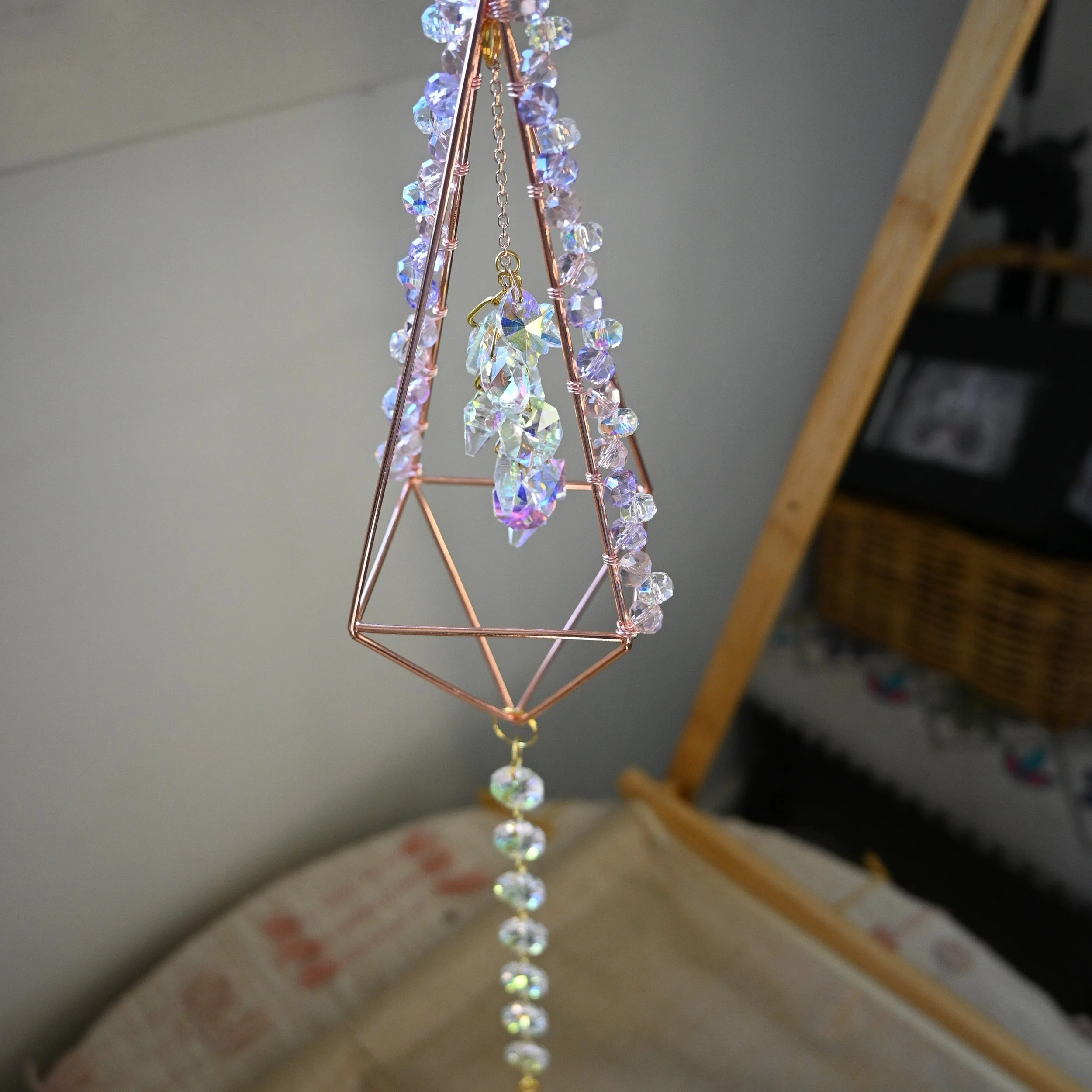 Luminous Crystal Prism Ornament