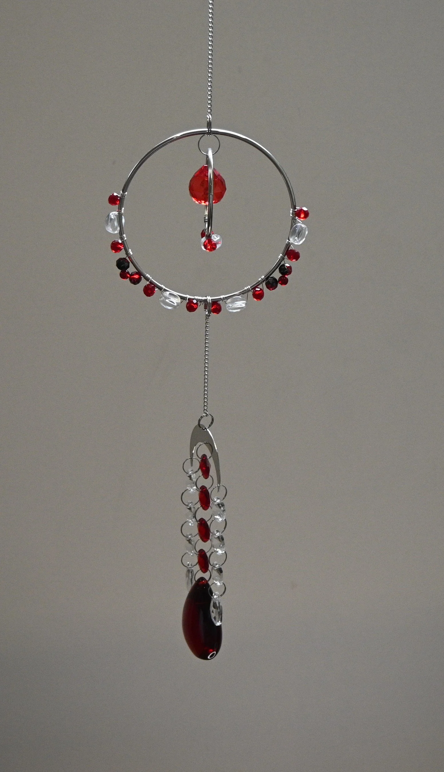 Red Radiance Beaded Suncatcher