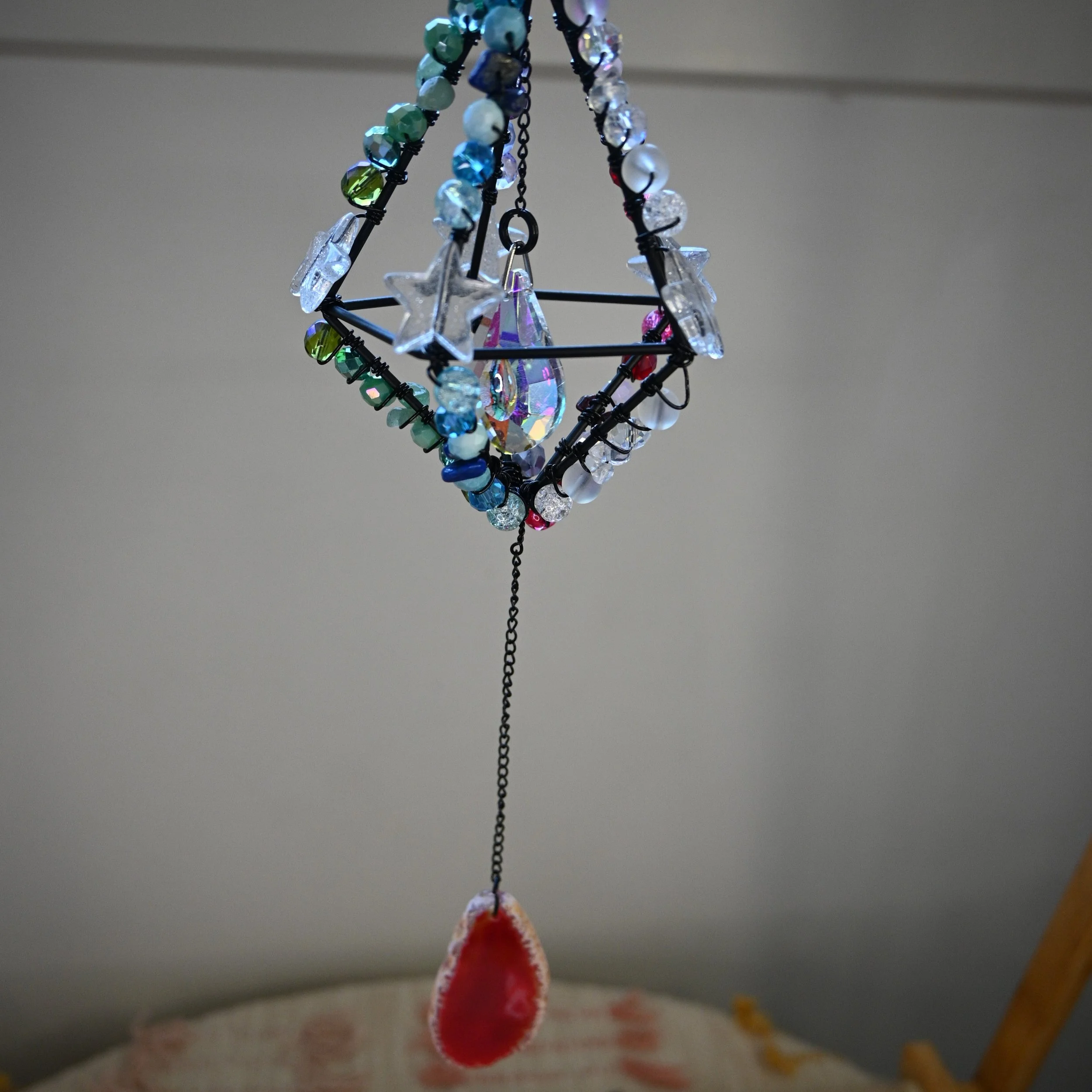 Enchanted Beaded Prism Chandelier