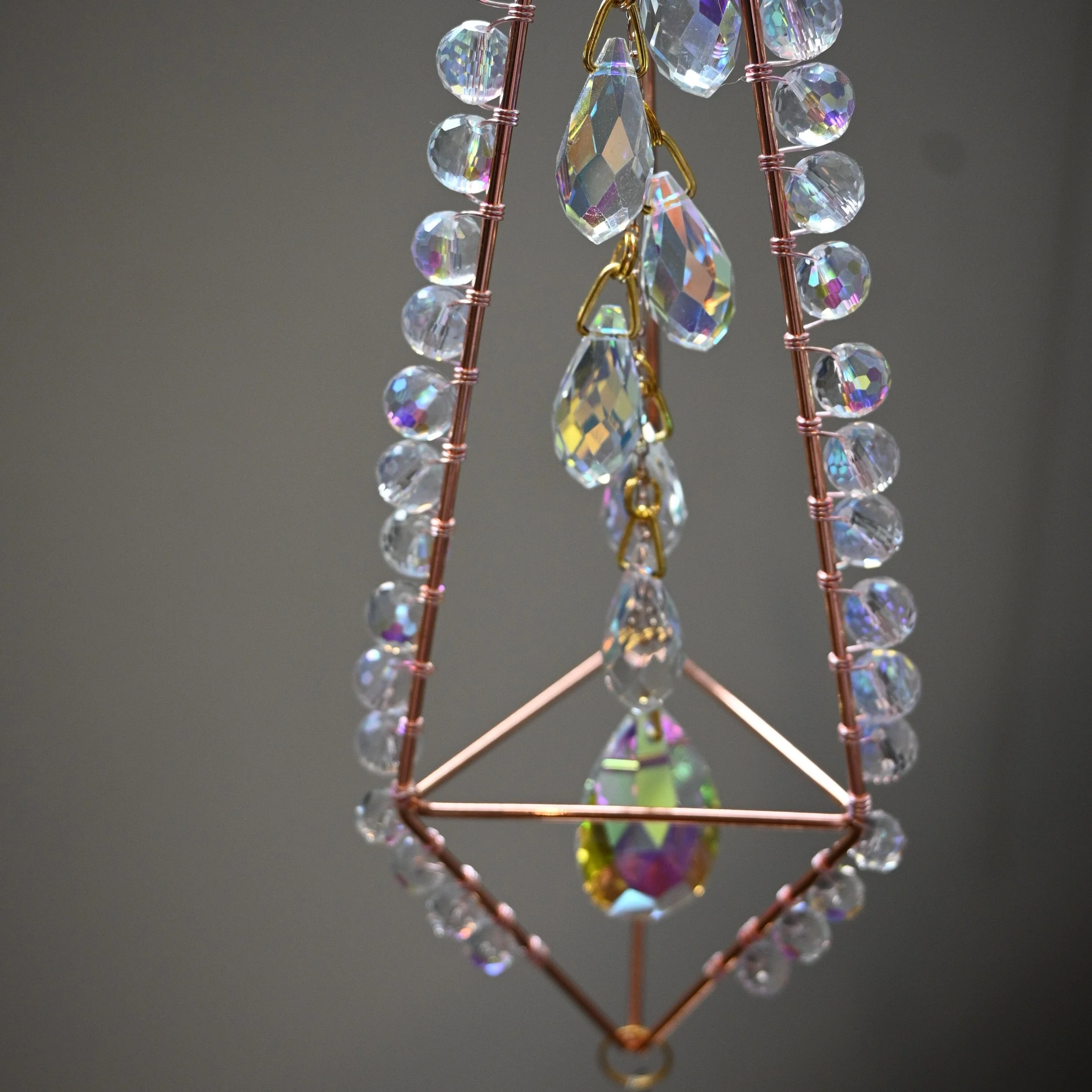Crystal Geometric Hanging Ornament
