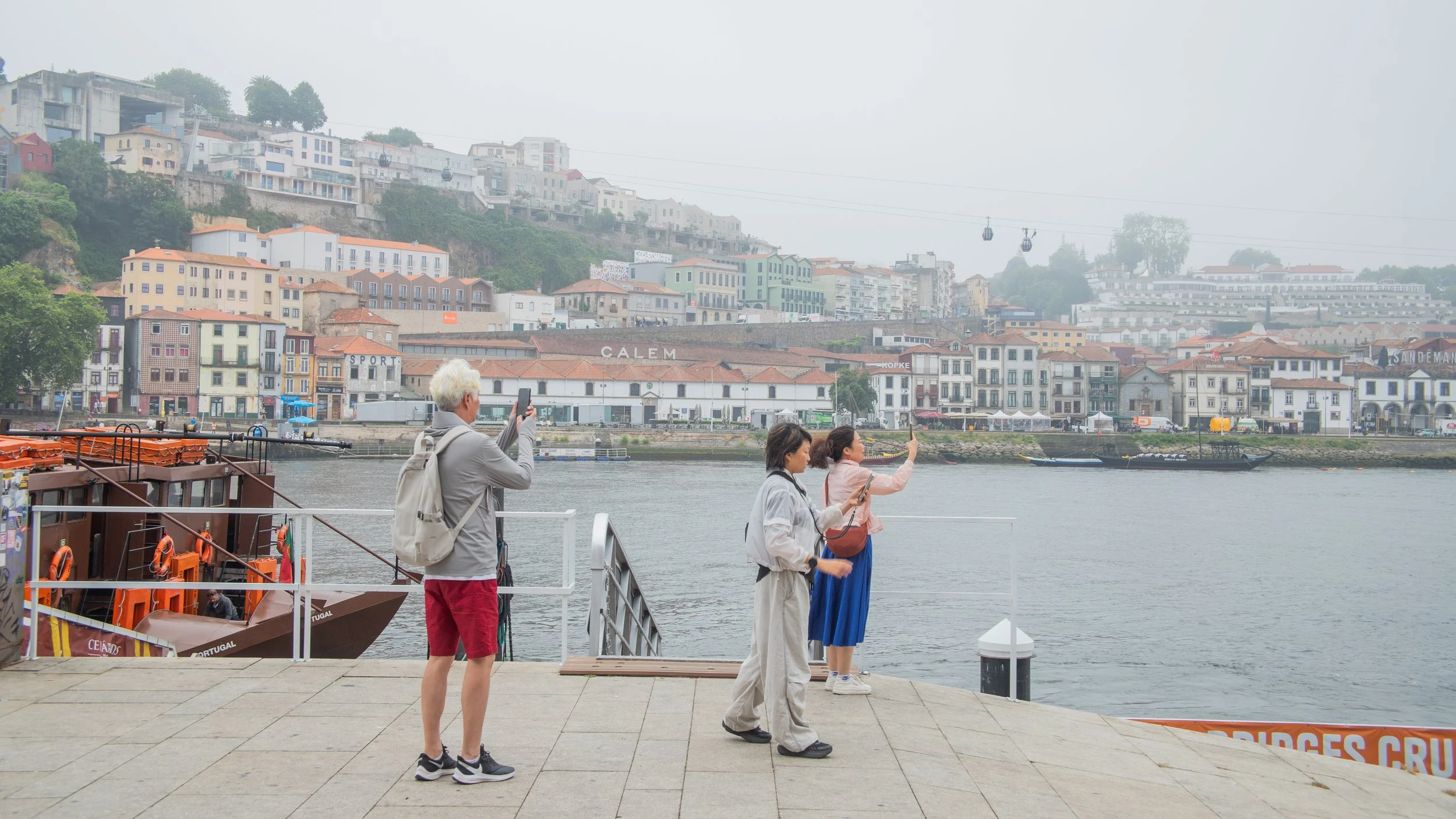 tourists photographing