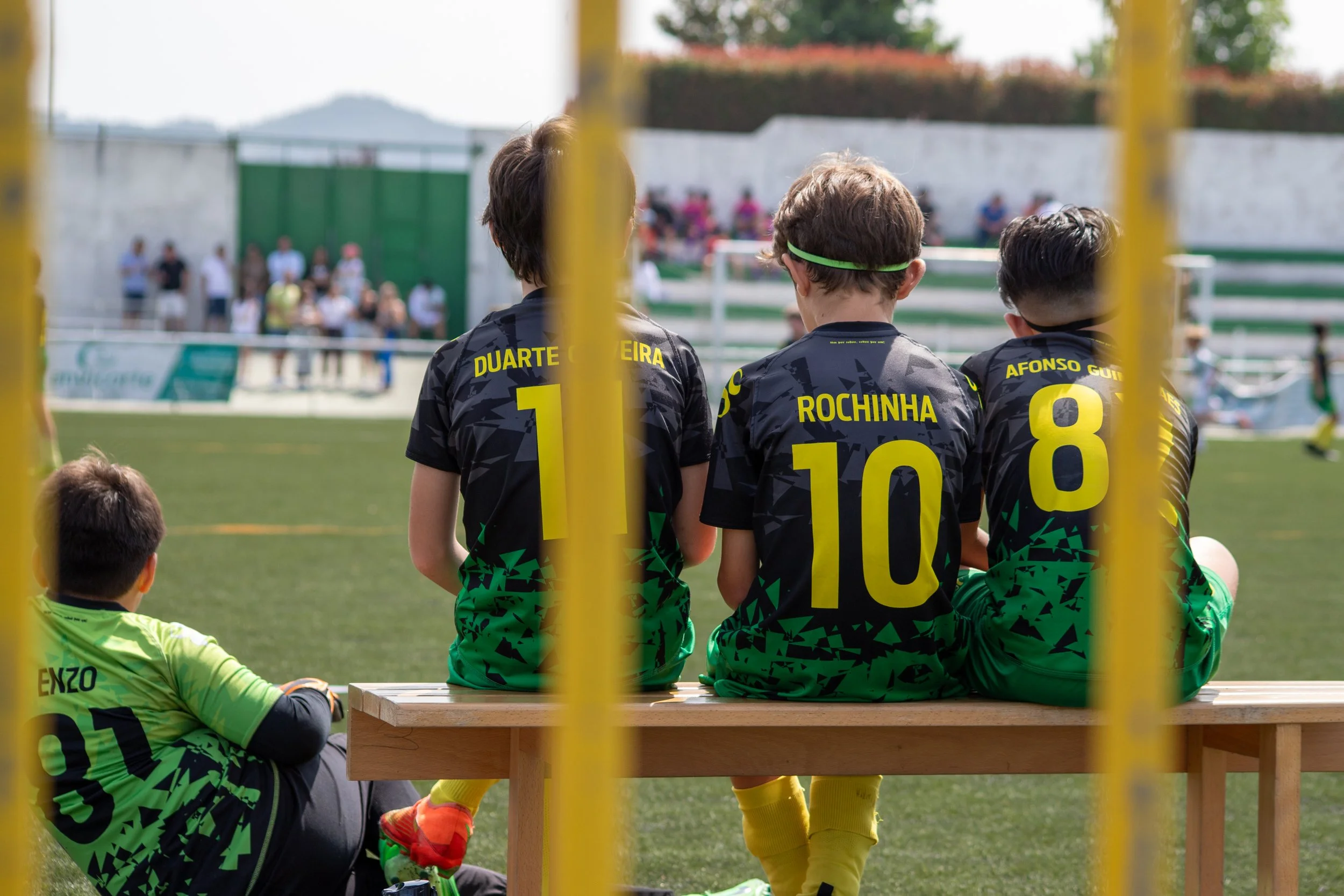 view from the bench, soccer