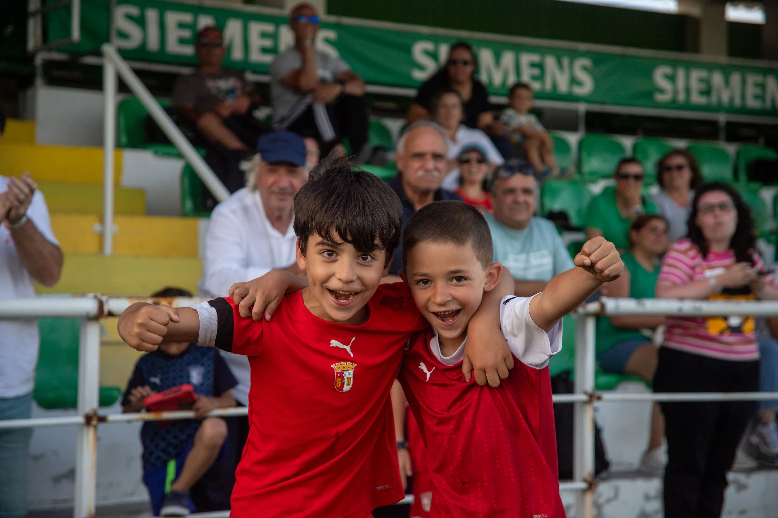 Kids celebrating win