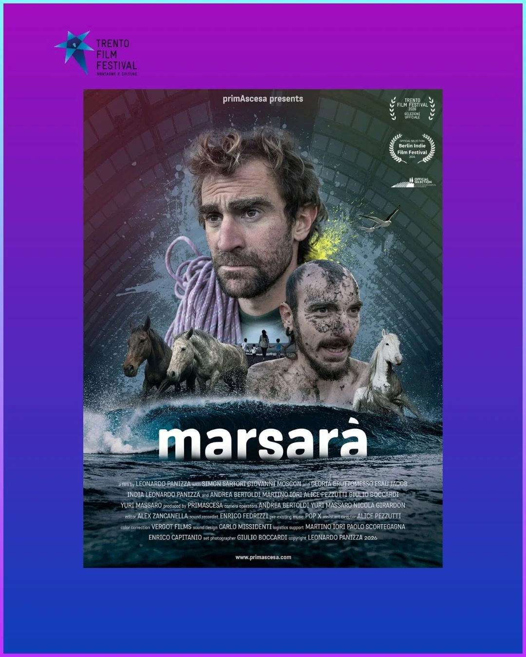 Associati ACT presenti al Trento Film Festival 2026 🎬

MARSAR&Agrave;
Simon, giovane montanaro perseguitato dall&rsquo;ecoansia, dopo dieci anni lontano dalle pareti, decide di scalare uno dei complessi industriali pi&ugrave; inquinati d&rsquo;Europ