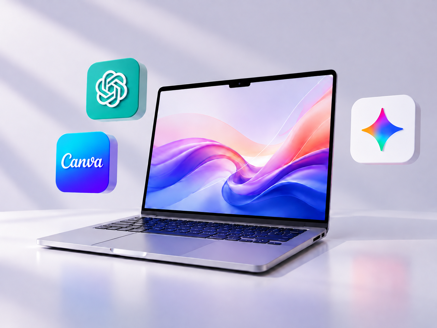 AI и Canva для создания контента
Ноутбук и инструменты AI и Canva для самостоятельного создания контента