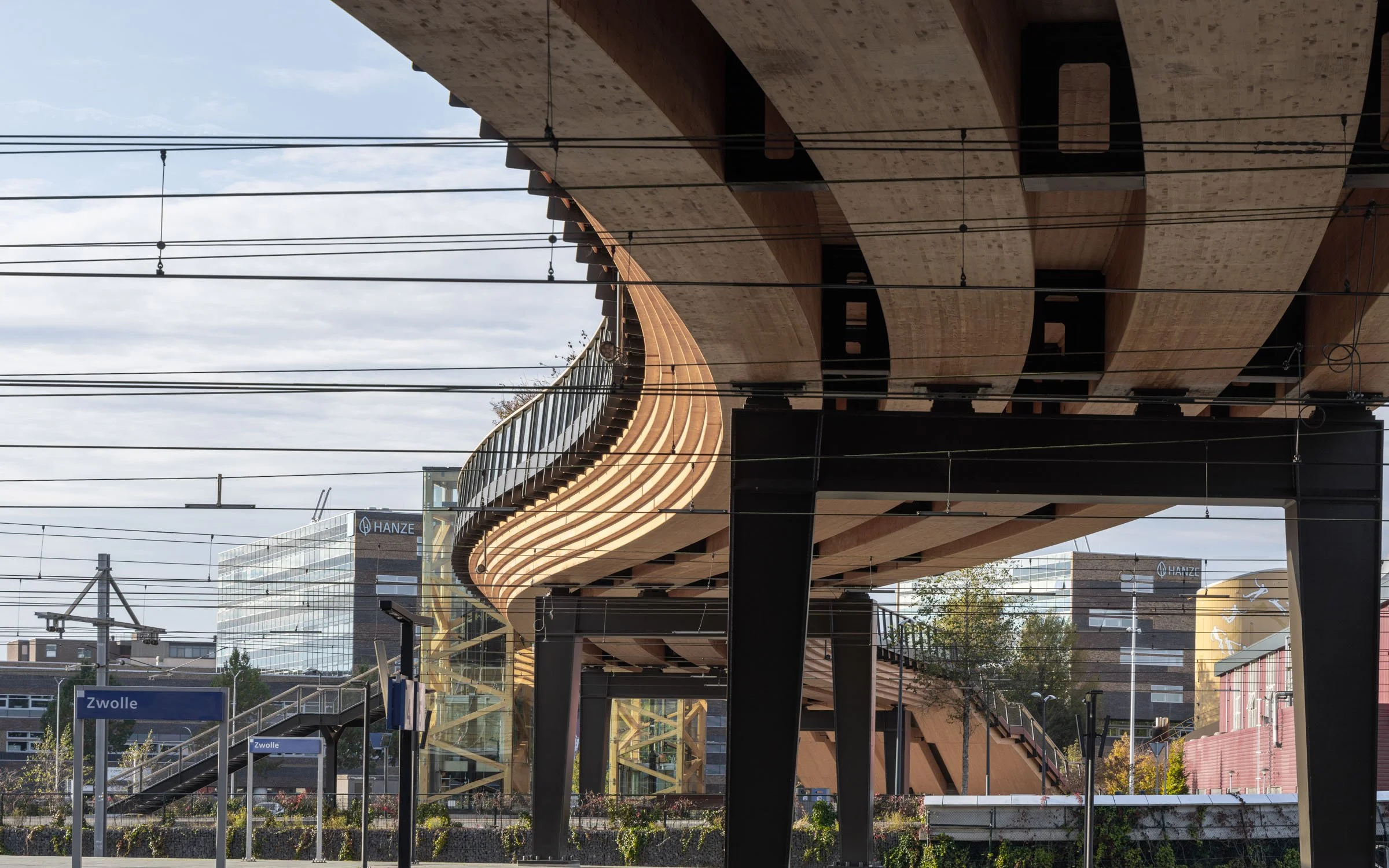 Passerelle Zwolle wooden bridge