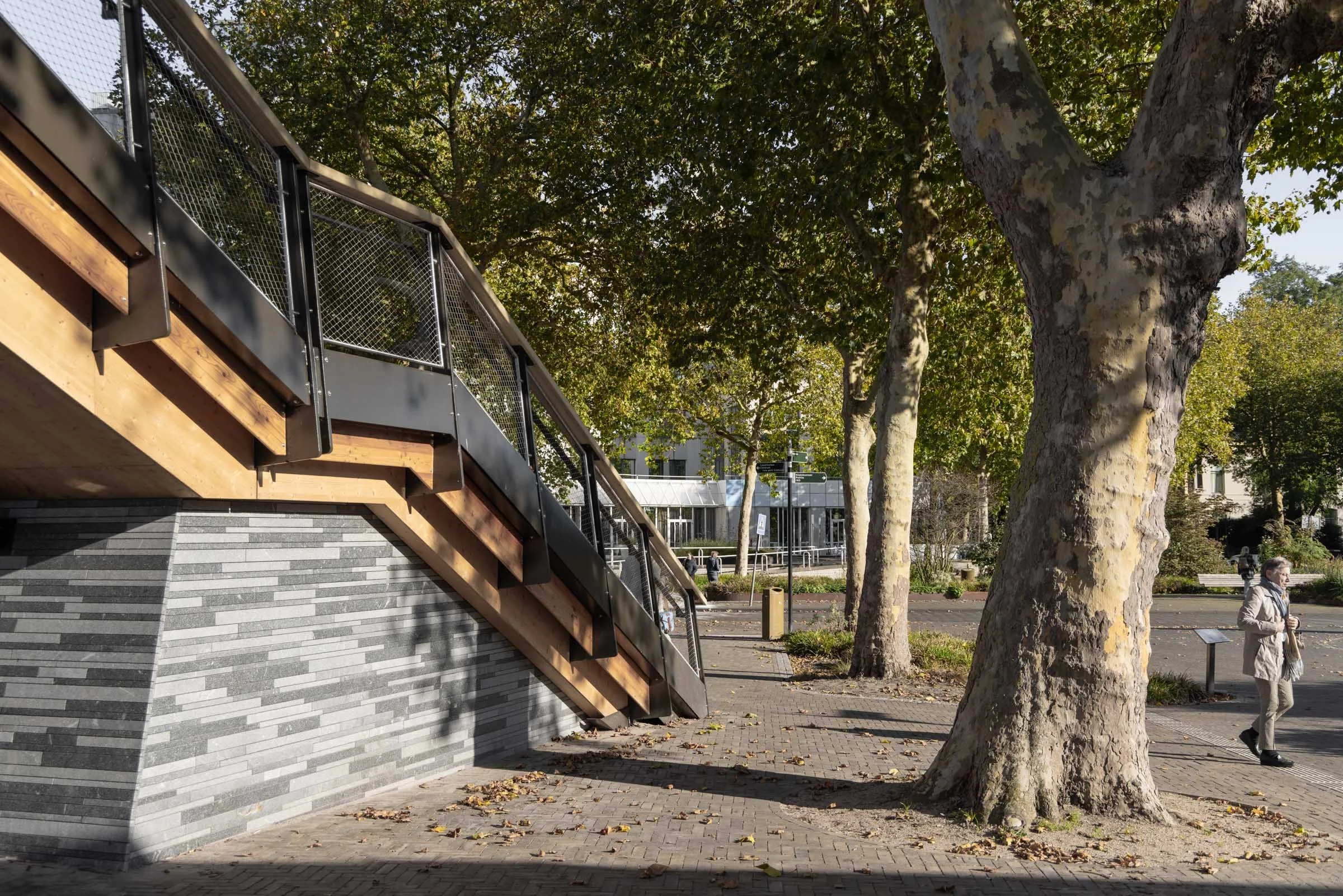 Passerelle Zwolle wooden bridge