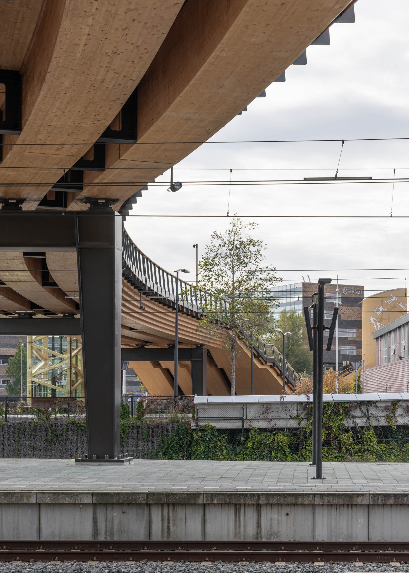 Passerelle Zwolle wooden bridge