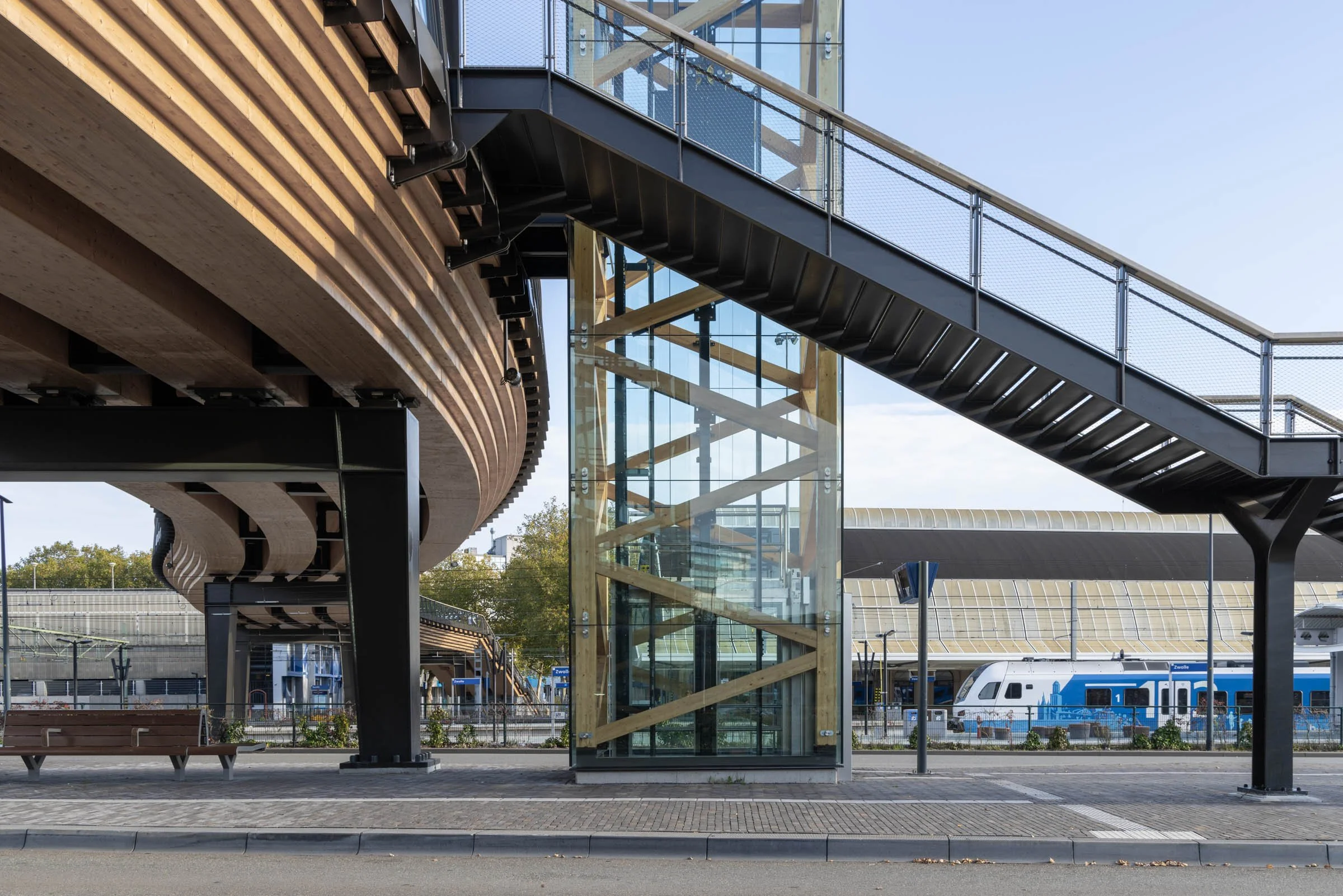 Passerelle Zwolle wooden bridge
