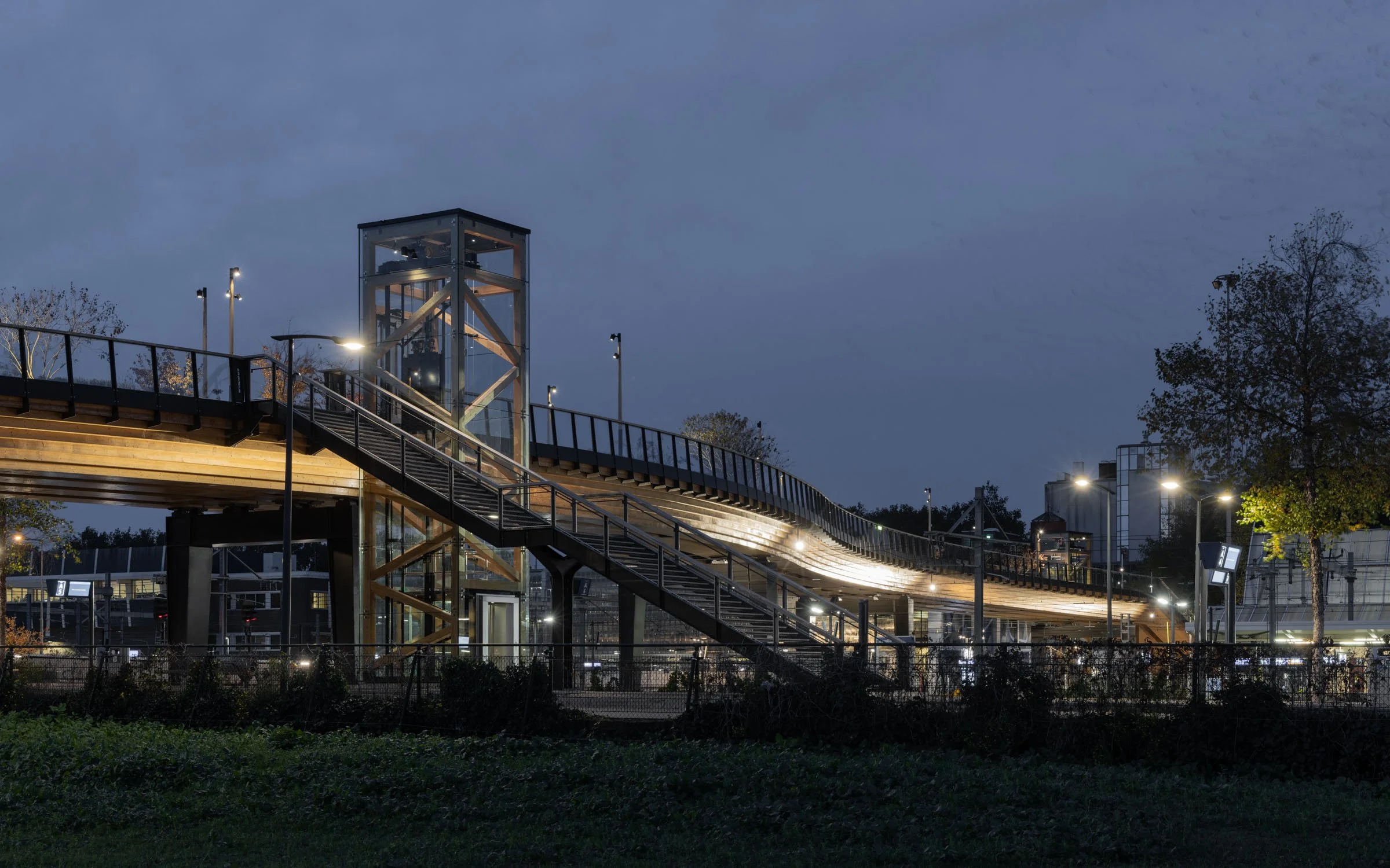 Passerelle Zwolle wooden bridge