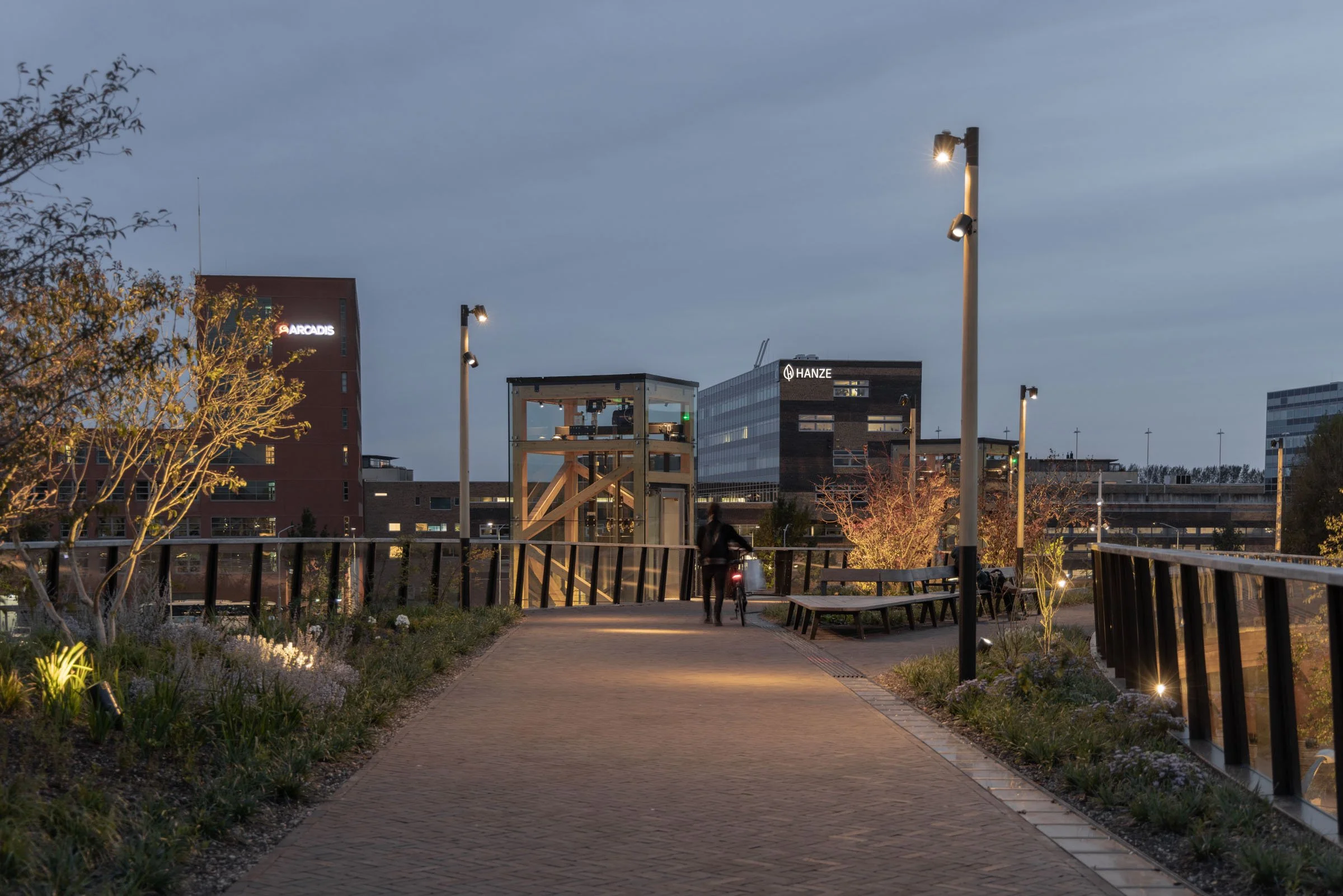 Passerelle Zwolle wooden bridge