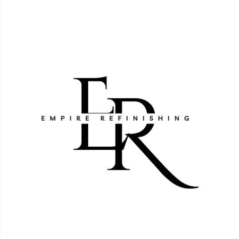 Logo for Empire Refinishing with stylized letters ER and a curved line