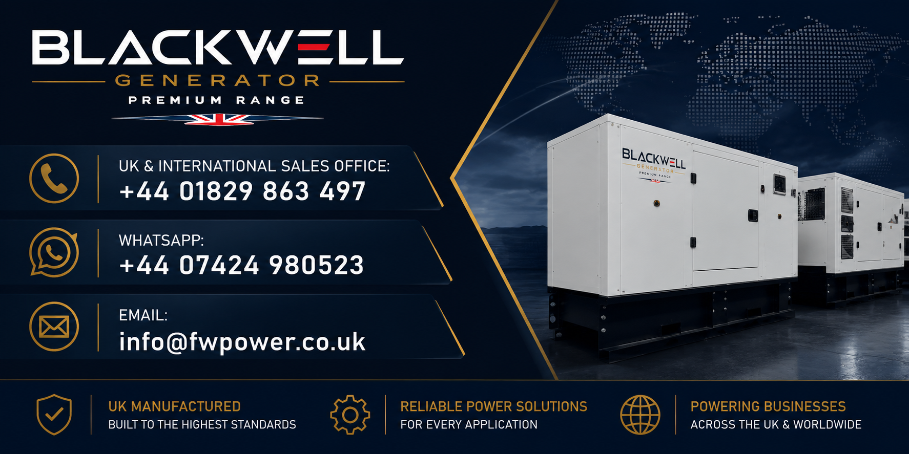 Perkins Diesel Generator - UK Manufactured Generator Sets
