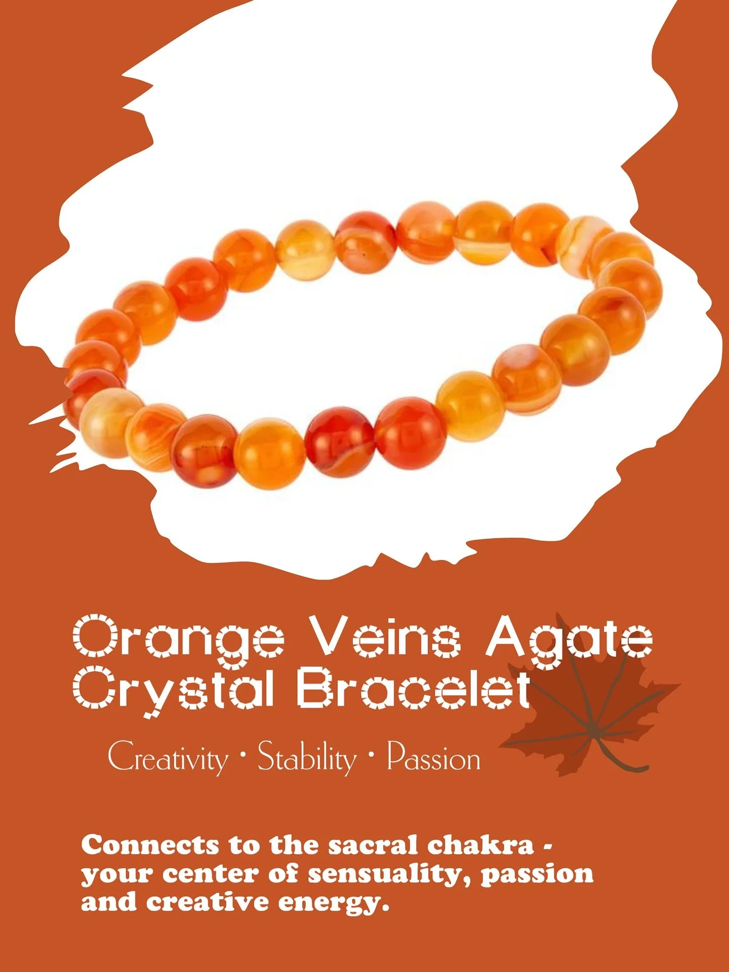 Orange Veins Agate Crystal Bracelet 🧡 Link in bio, shop now

#smallbusiness #divinemessenger #onlineshop #shoponline #brand #brandproduct #fashion #stylish #outfitidea #crystals #crystalbracelets #orangeveinsagate #spiritualgoods #accesorios #jewelr