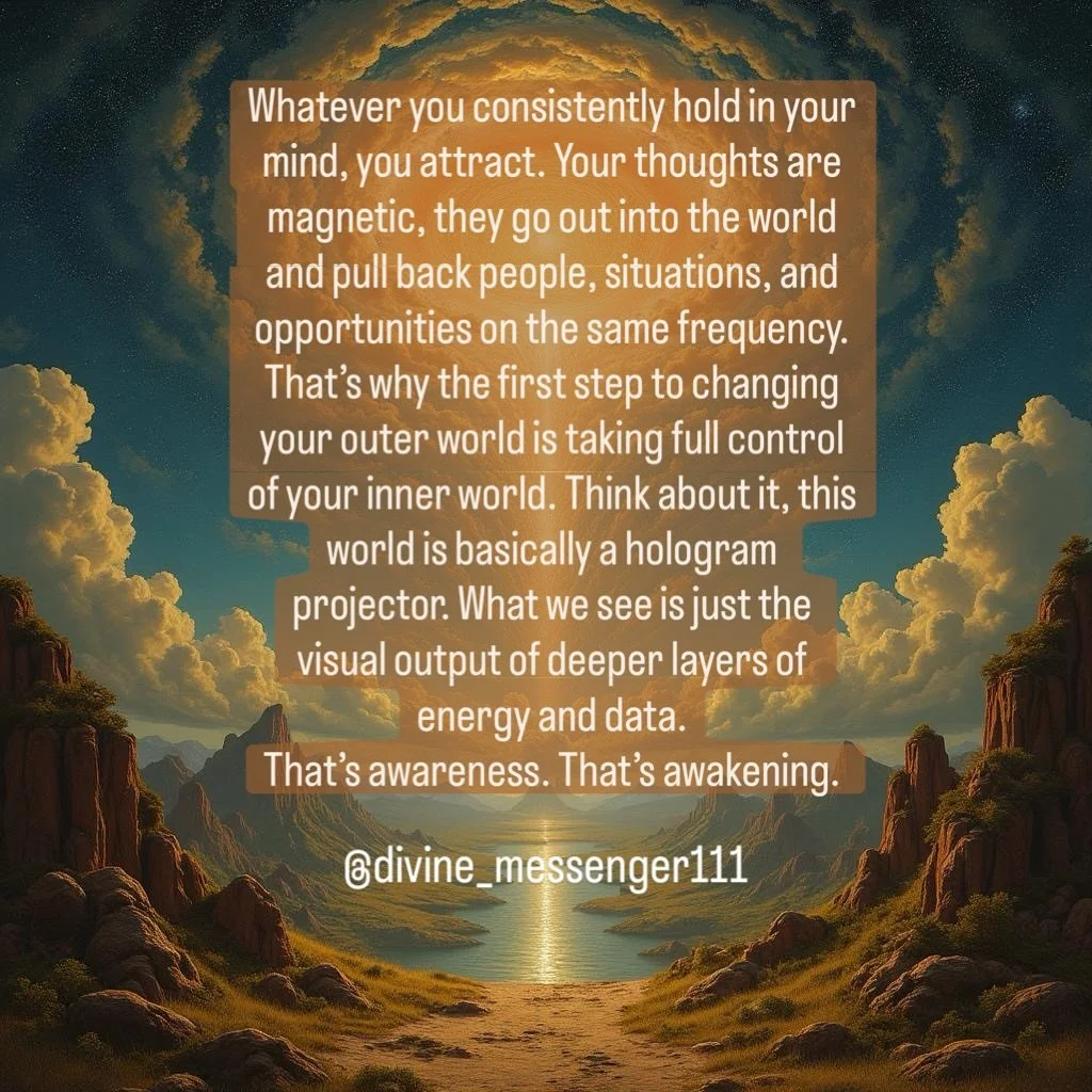 The Inner World Creates the Outer World #divineguidance #spiritualawakening #awareness #inspiration #wisdom