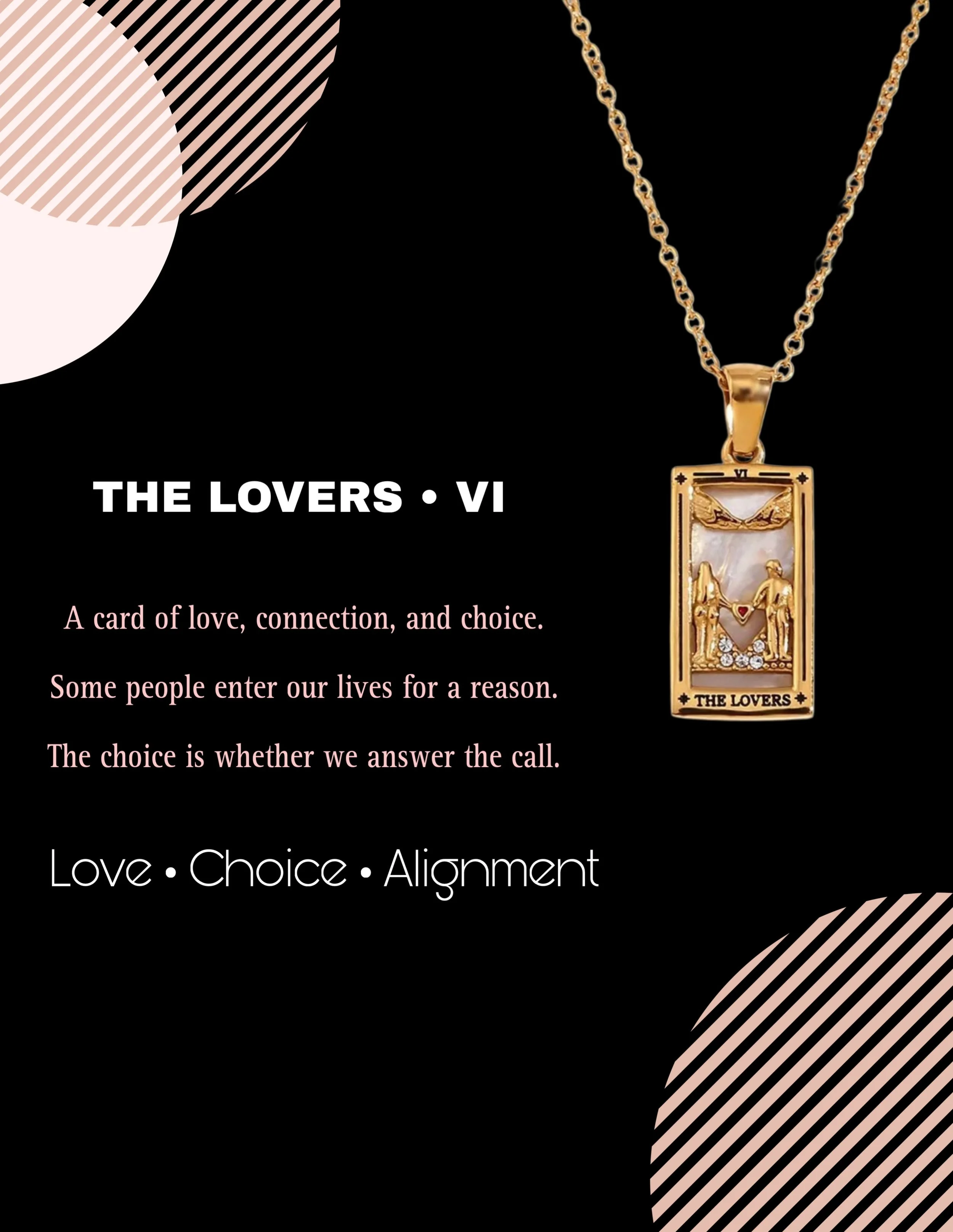 Link in bio, shop now ✨ 

#jewelry #necklace #tarot #thelovers #shoponline
