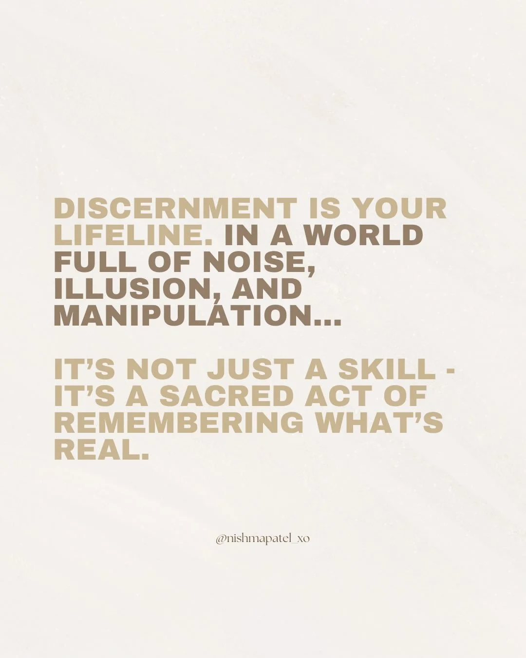 I wrote this over a month ago, but it feels like some of you may need to hear this now 🌹

In a world that can feel increasingly uncertain and loud, discernment feels more important than ever.

I&rsquo;ve been in a phase of resting and recalibrating,