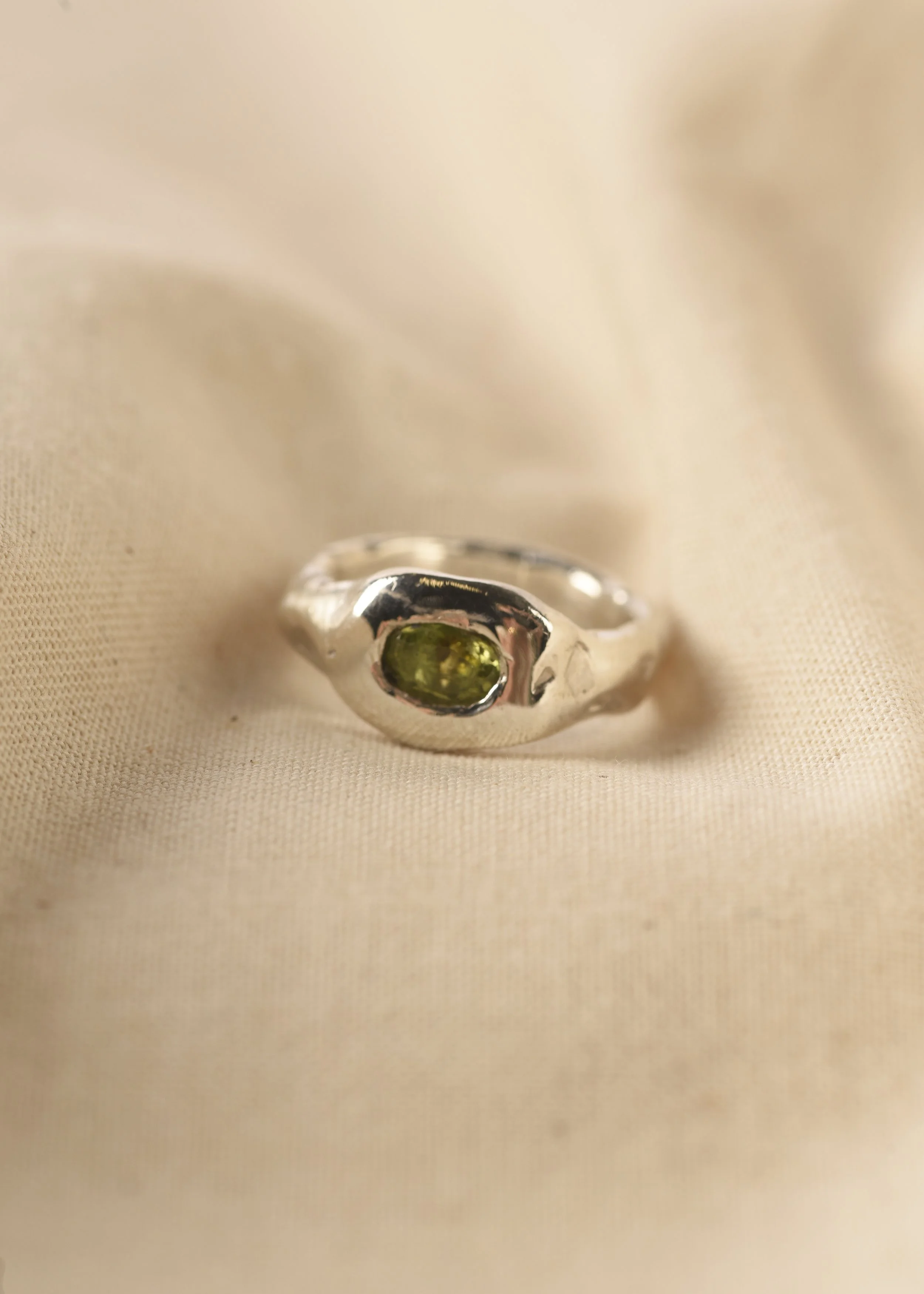 Ola Green Peridot ring