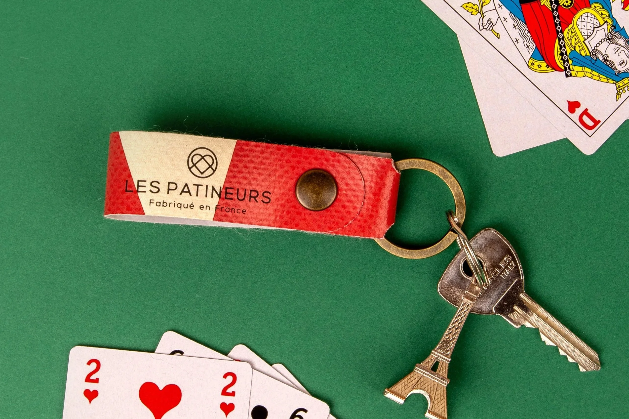 porte-clés upcycling bâche personnalisable