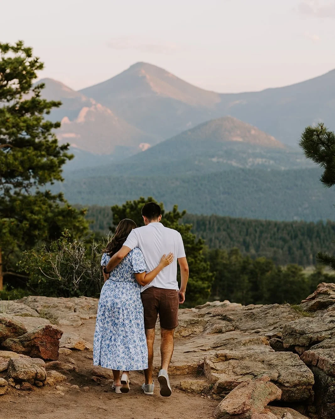 The mountains in summer = pure magic ✨#RockyMountainNationalPark #EngagementSession #WeddingPhotographer #AdventureSession #ColoradoEngagement #LoveInTheWild #MountainEngagement #coloradoweddingphotographer #coloradobride