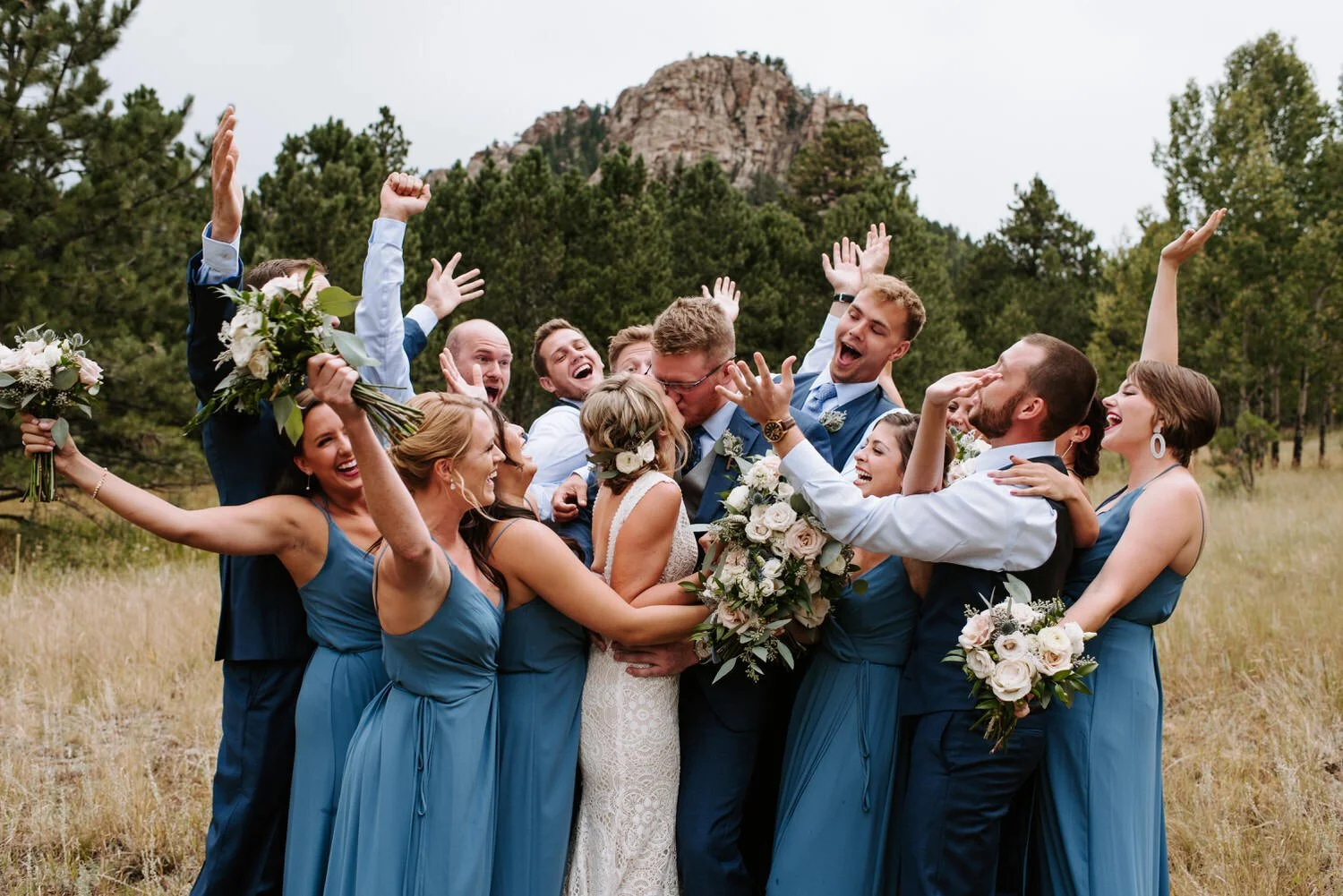 Mountain View Ranch, Mountain View Ranch Wedding, Colorado Wedding Photographer, Pine Colorado Wedding, Pine Wedding Photographer, Mountain Wedding Photographer, Colorado Mountain Wedding, Colorado Wedding Venue, Colorado destination wedding, rainy