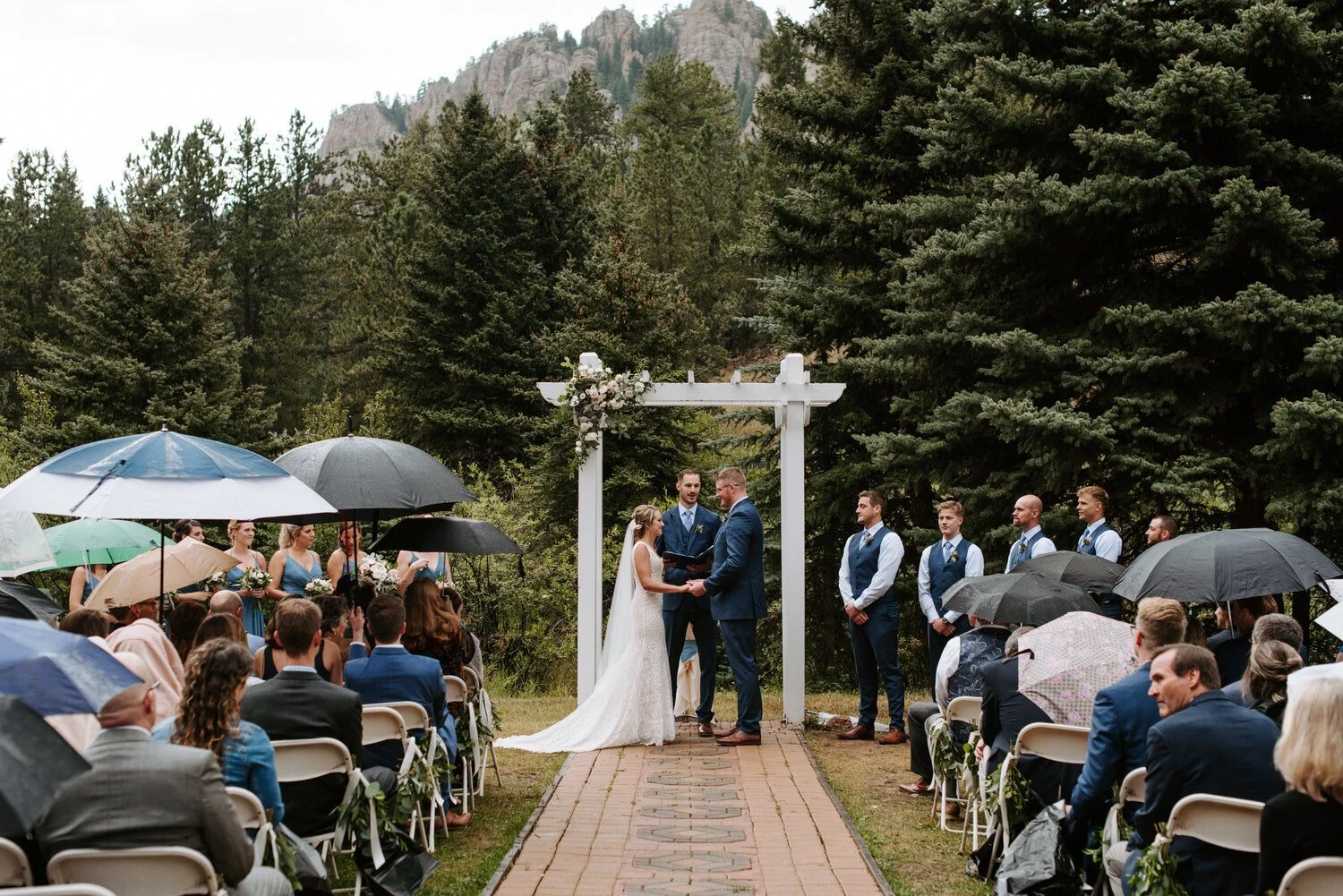 Mountain View Ranch, Mountain View Ranch Wedding, Colorado Wedding Photographer, Pine Colorado Wedding, Pine Wedding Photographer, Mountain Wedding Photographer, Colorado Mountain Wedding, Colorado Wedding Venue, Colorado destination wedding, rainy