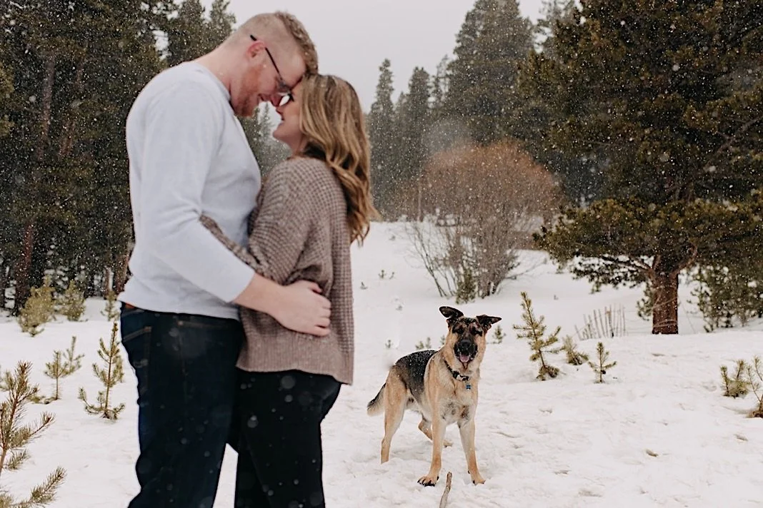 St. Mary's Glacier Hike, St. Mary's Glacier Snowy Engagement Photos, Berthod Pass Engagement Photos, Winter Park Colorado Engagement Photos, Hiking Engagement Session, Winter Park Photographer, Estes Park Photographer, Winter Park Wedding, Winter Pa