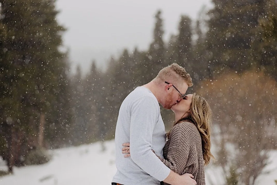 St. Mary's Glacier Hike, St. Mary's Glacier Snowy Engagement Photos, Berthod Pass Engagement Photos, Winter Park Colorado Engagement Photos, Hiking Engagement Session, Winter Park Photographer, Estes Park Photographer, Winter Park Wedding, Winter Pa