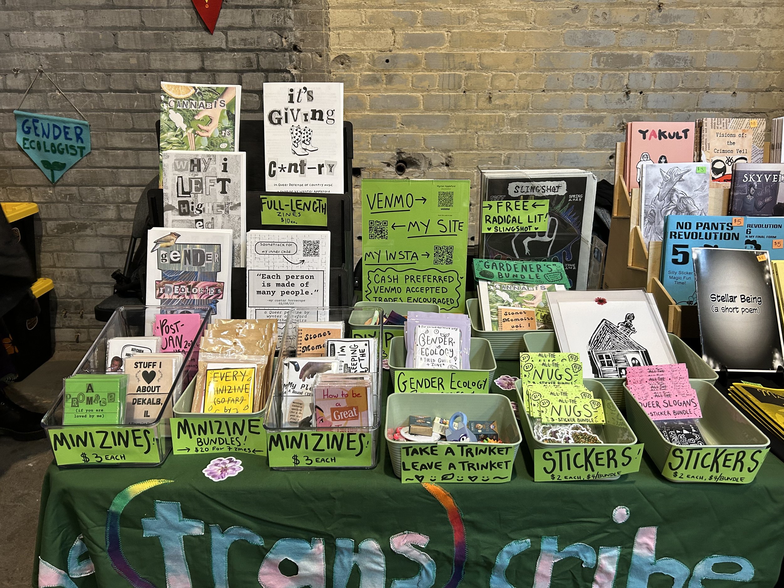 Detroit Zinefest setup 2025