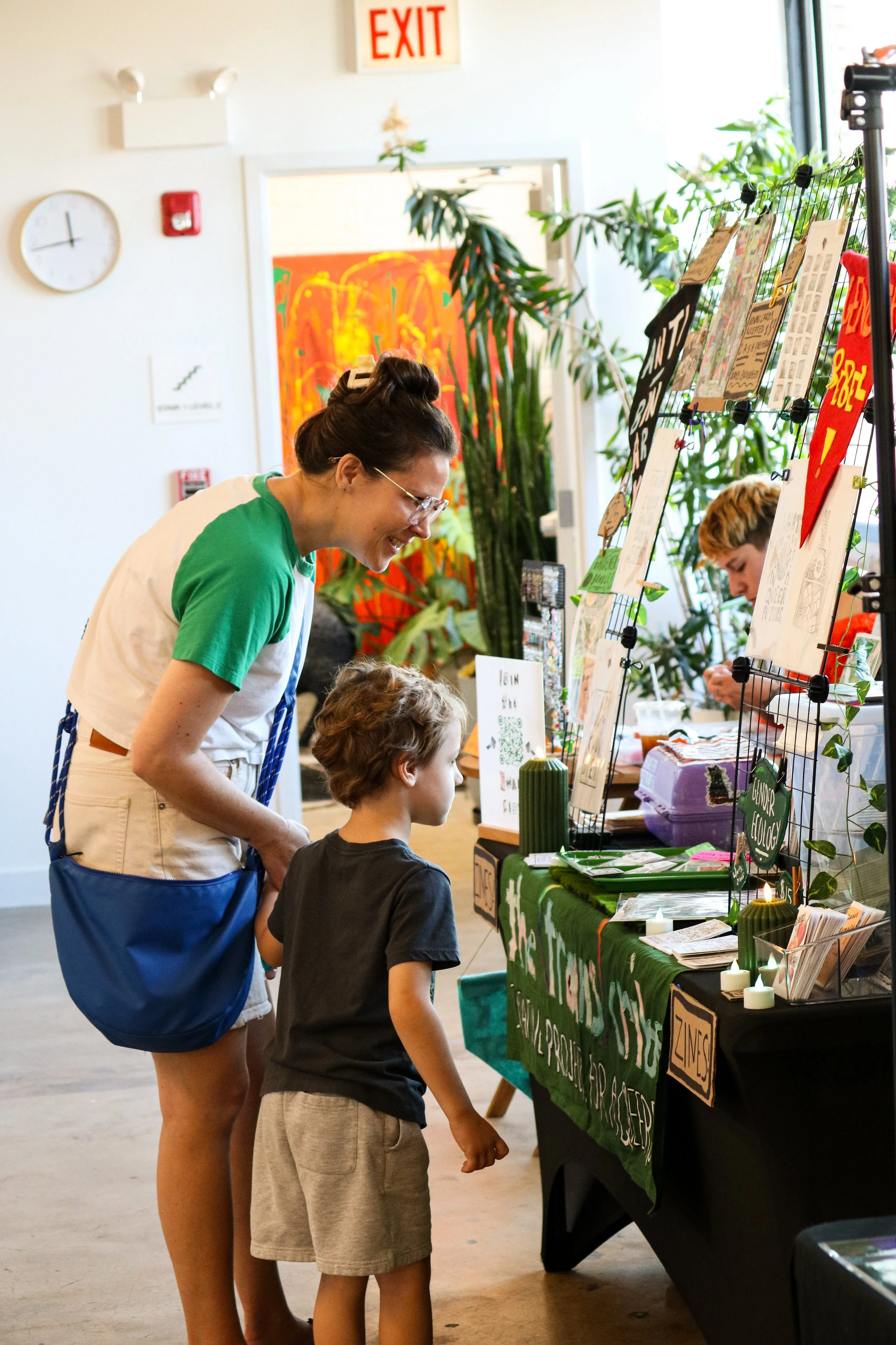 Patrons enjoying the display at Witch Crafts Market, October 2025, photo by @thatspoeticchi 