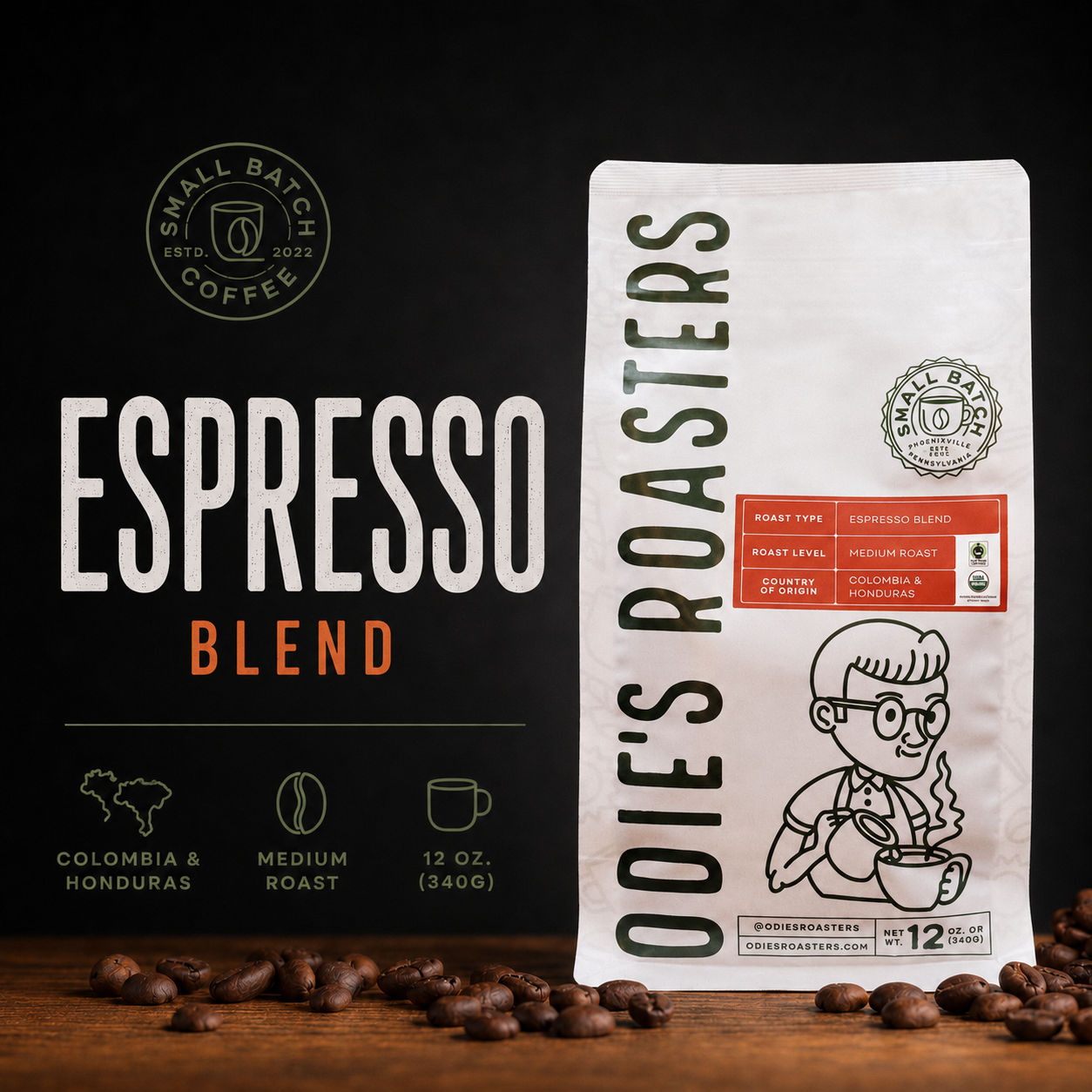 Espresso Blend — Colombia + Honduras Medium Roast