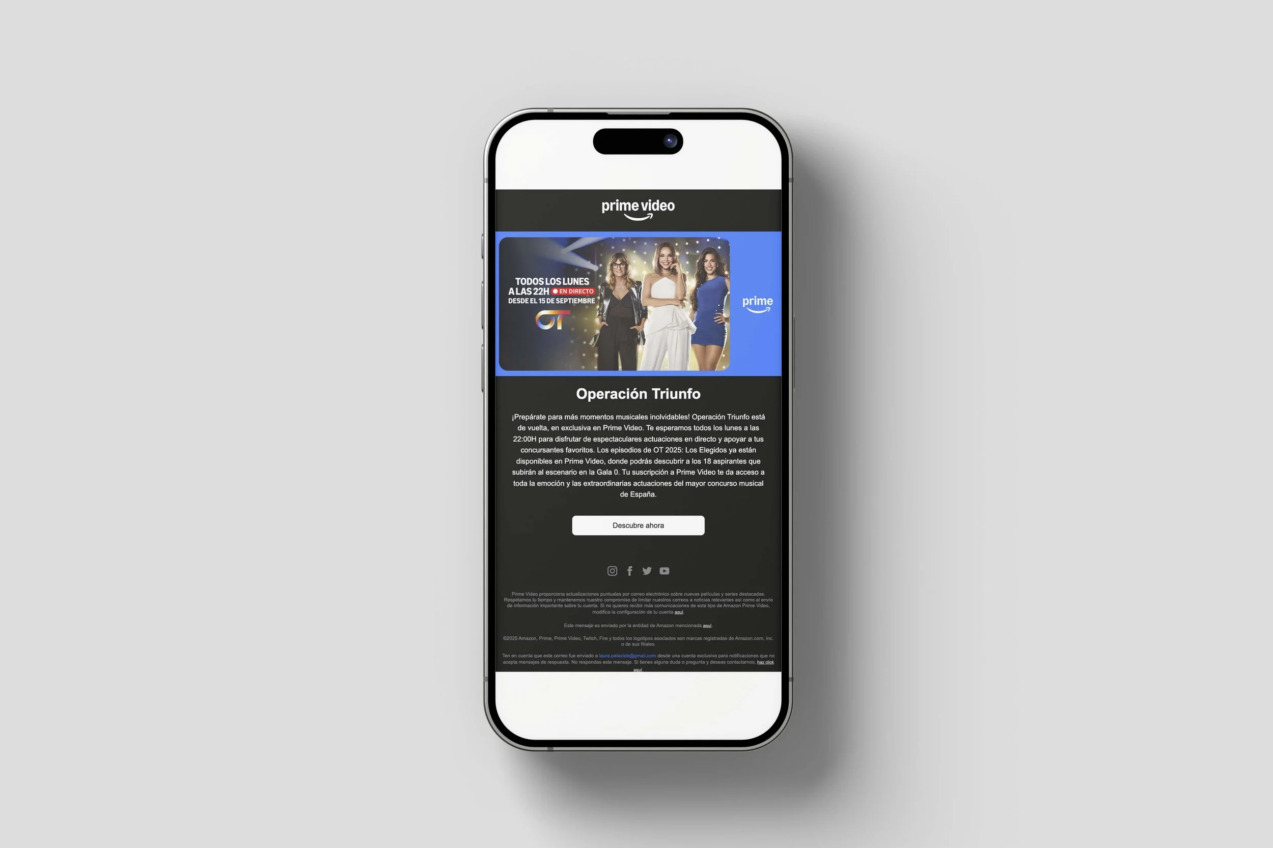 Newsletter Operación Triunfo 2025