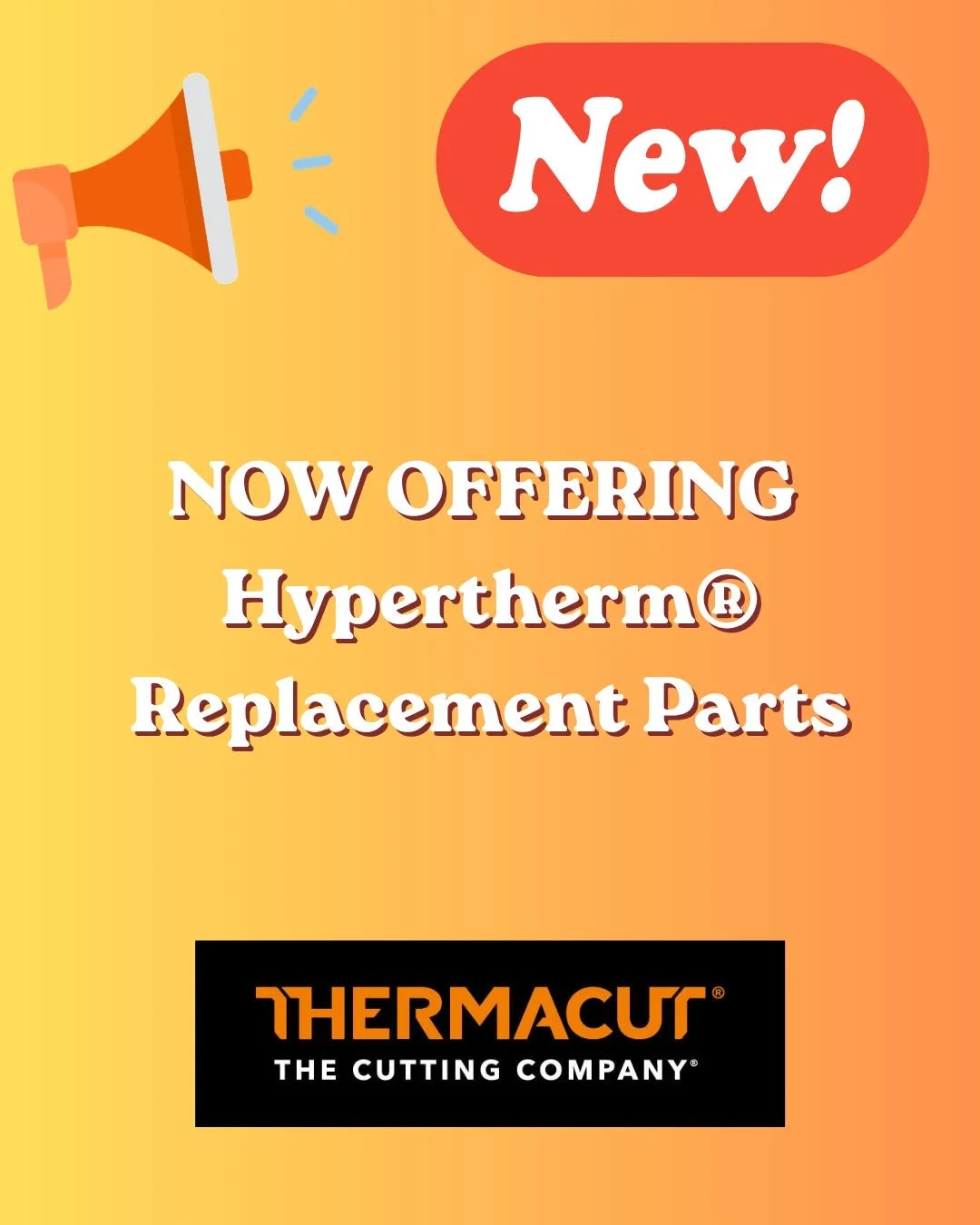 We now have Hyperterm&reg; Replacement Parts! Available online or in store. Contact us at (226) 387 8259 or email info@hamblysalesandservice.ca for pricing. 

 #weldinglife #welding #thermacut #thermacutplasma