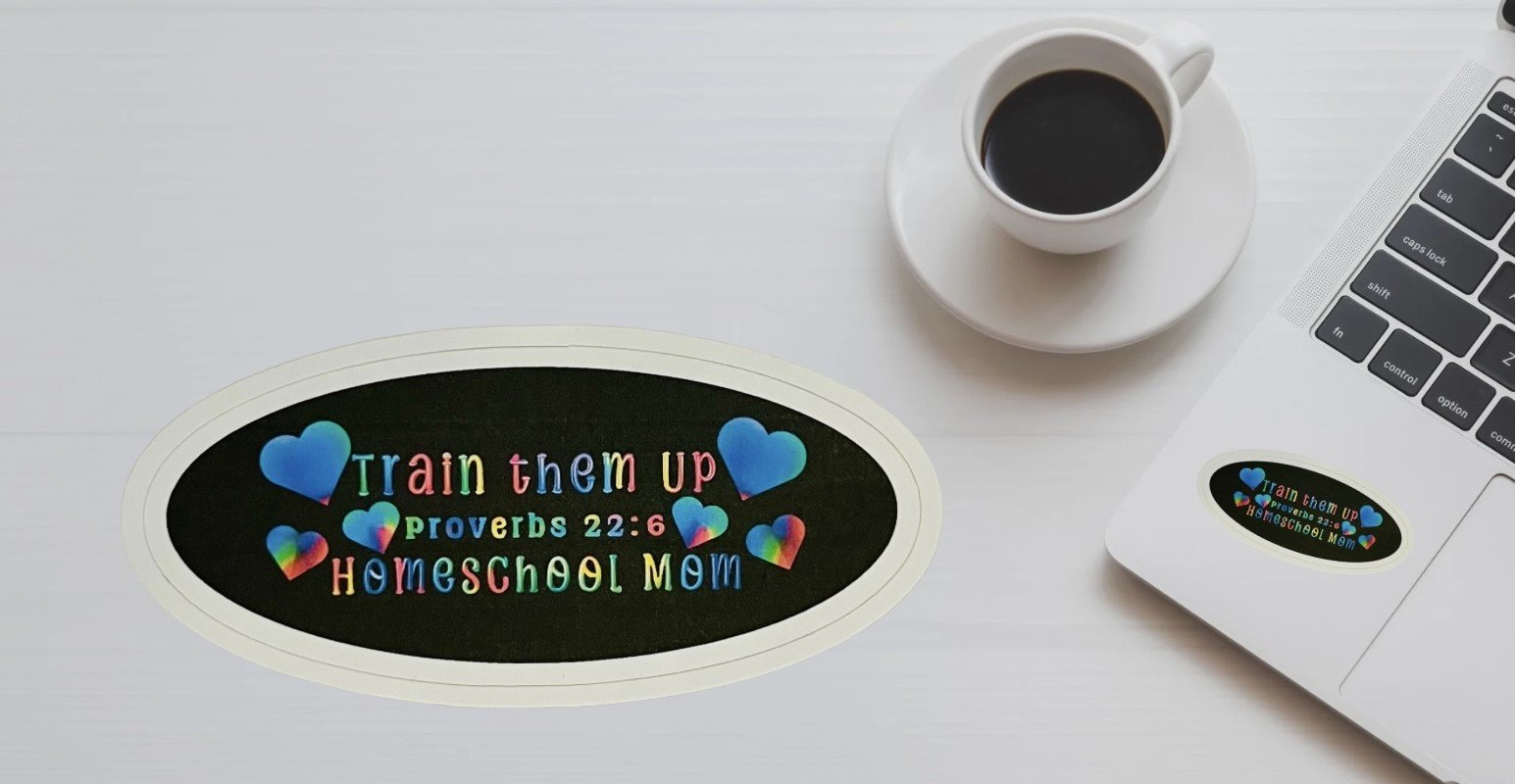 Train them up Homeschool Mom sticker